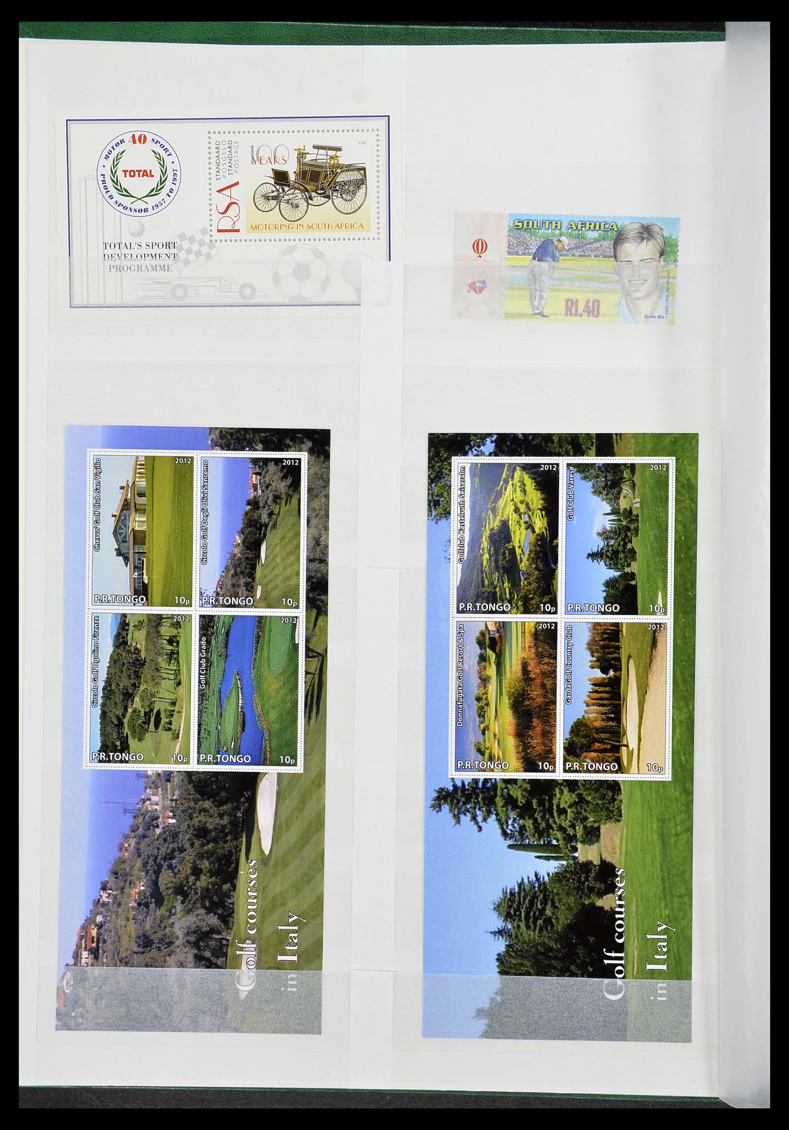 34425 356 - Postzegelverzameling 34425 Motief Golf 1959-2012.