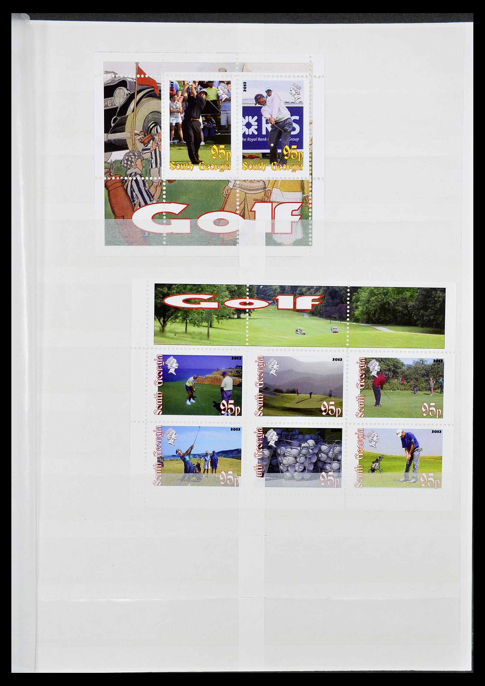 34425 357 - Postzegelverzameling 34425 Motief Golf 1959-2012.