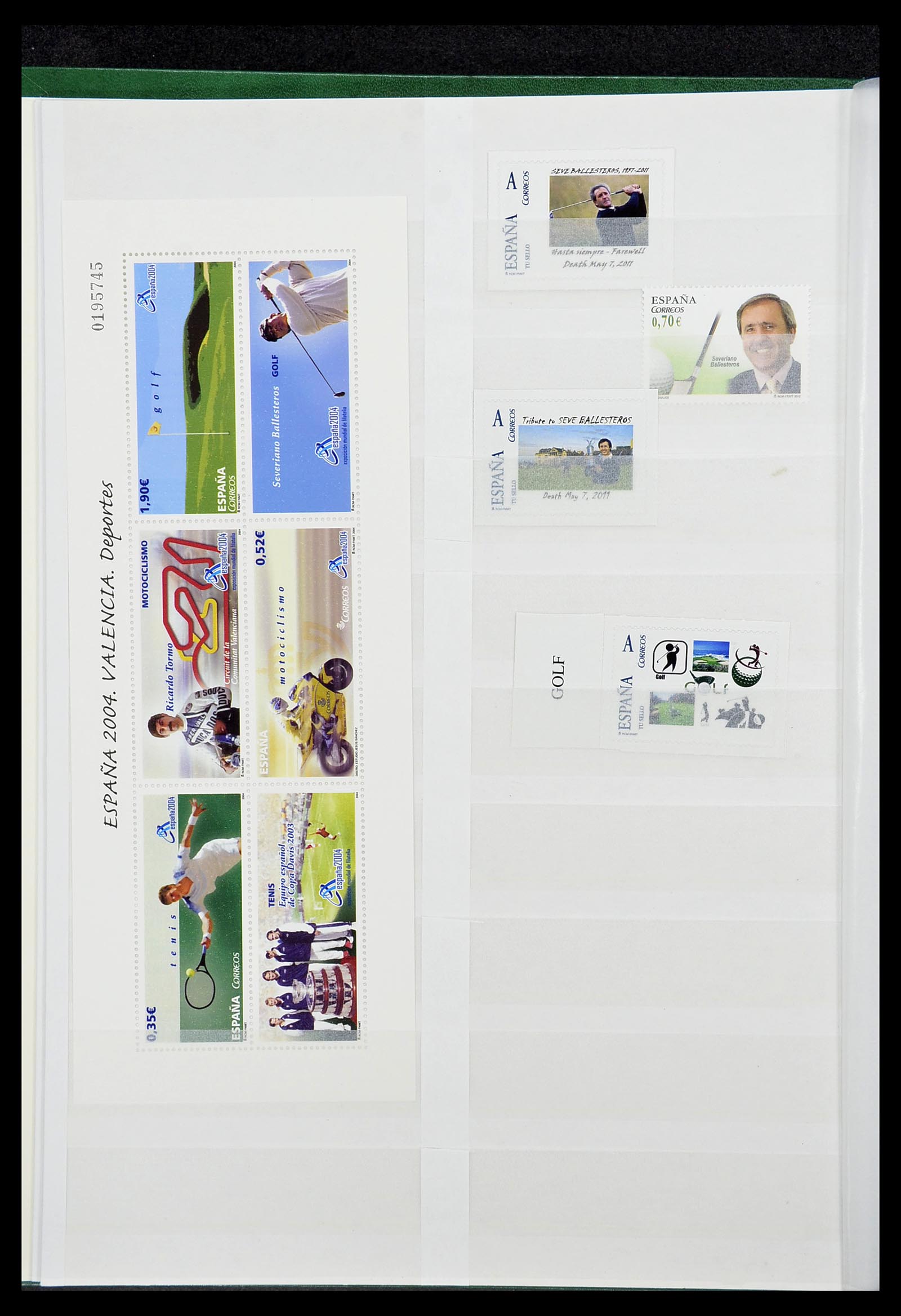 34425 358 - Postzegelverzameling 34425 Motief Golf 1959-2012.