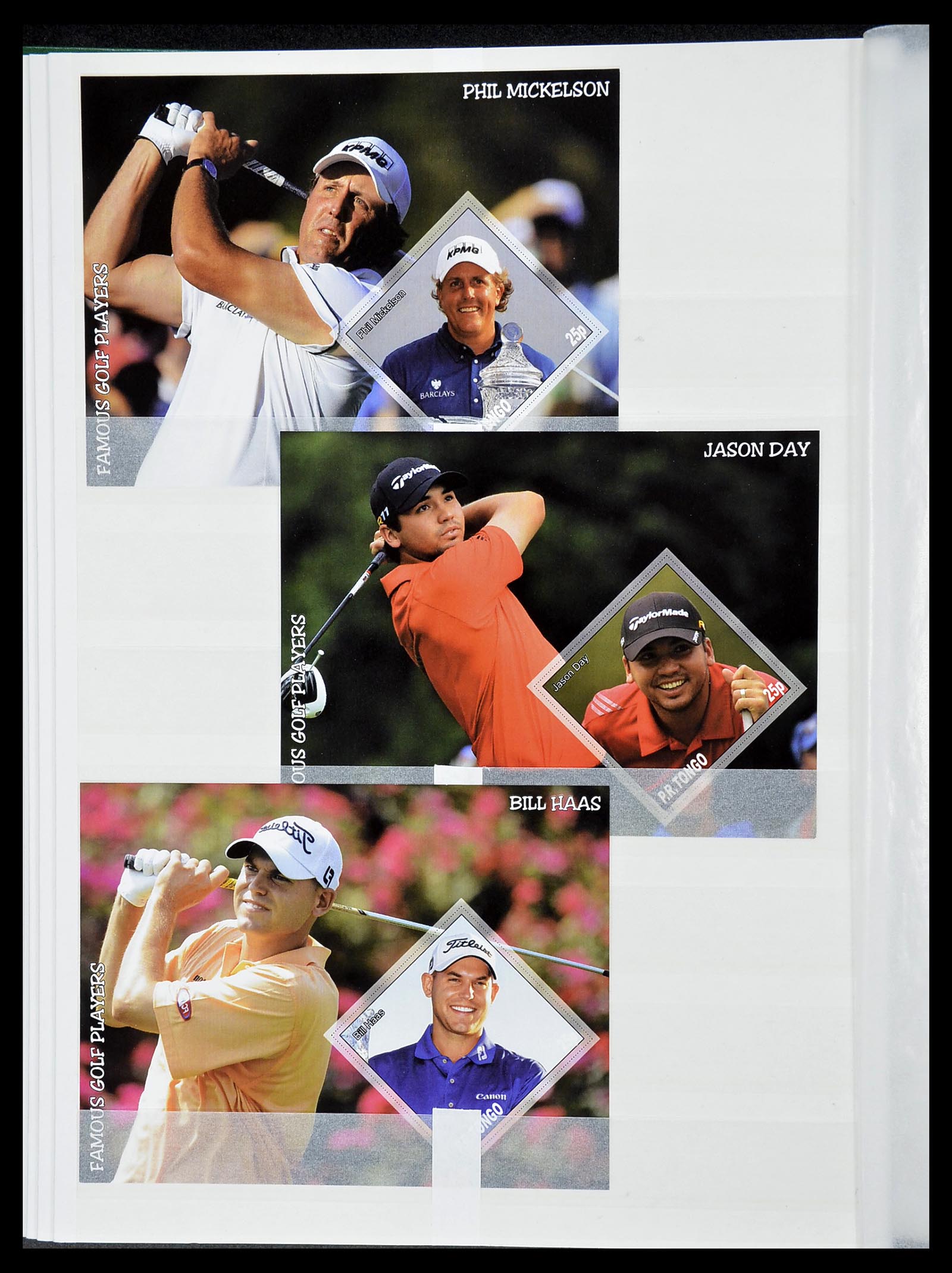 34425 387 - Postzegelverzameling 34425 Motief Golf 1959-2012.