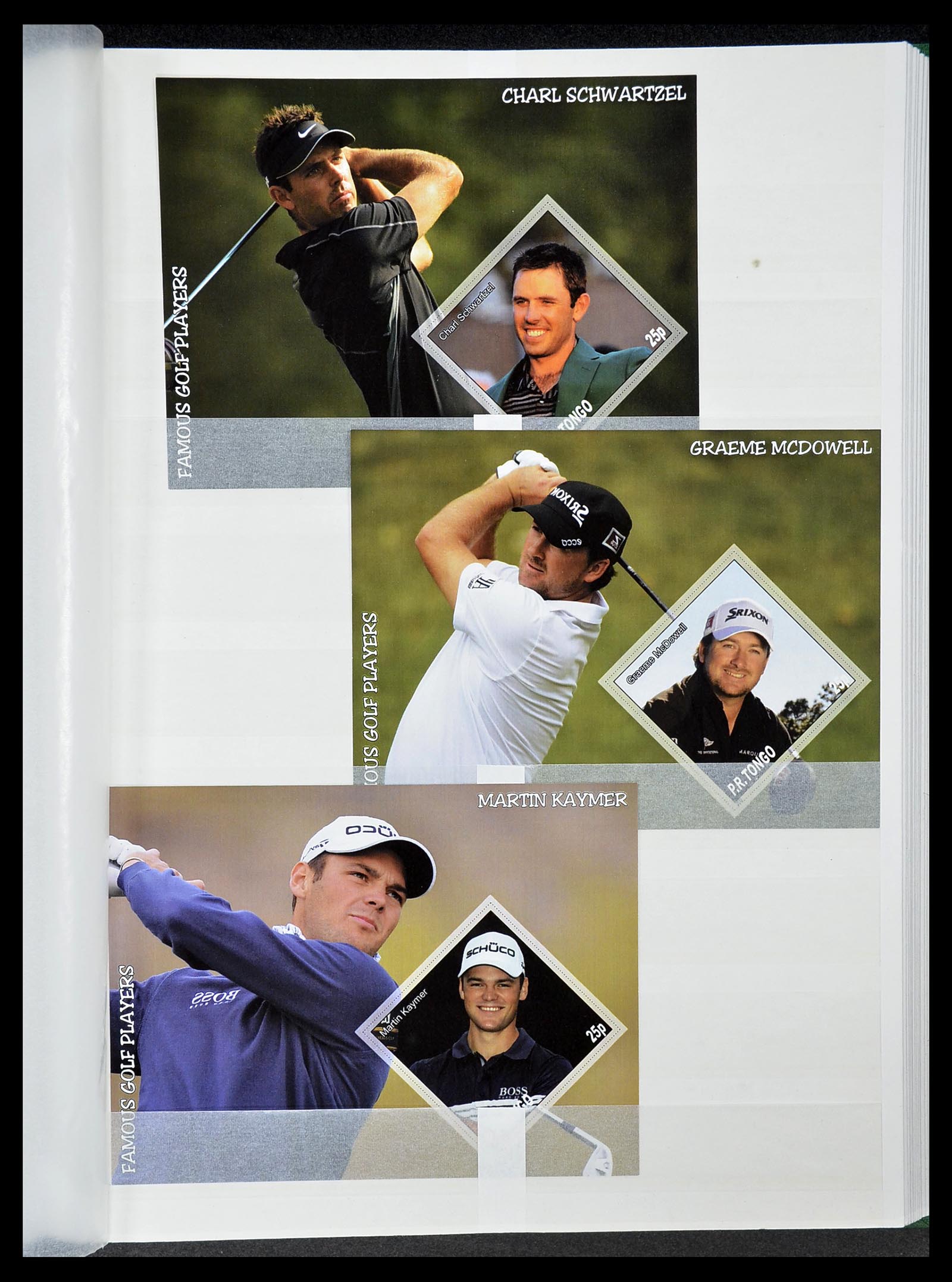 34425 388 - Postzegelverzameling 34425 Motief Golf 1959-2012.