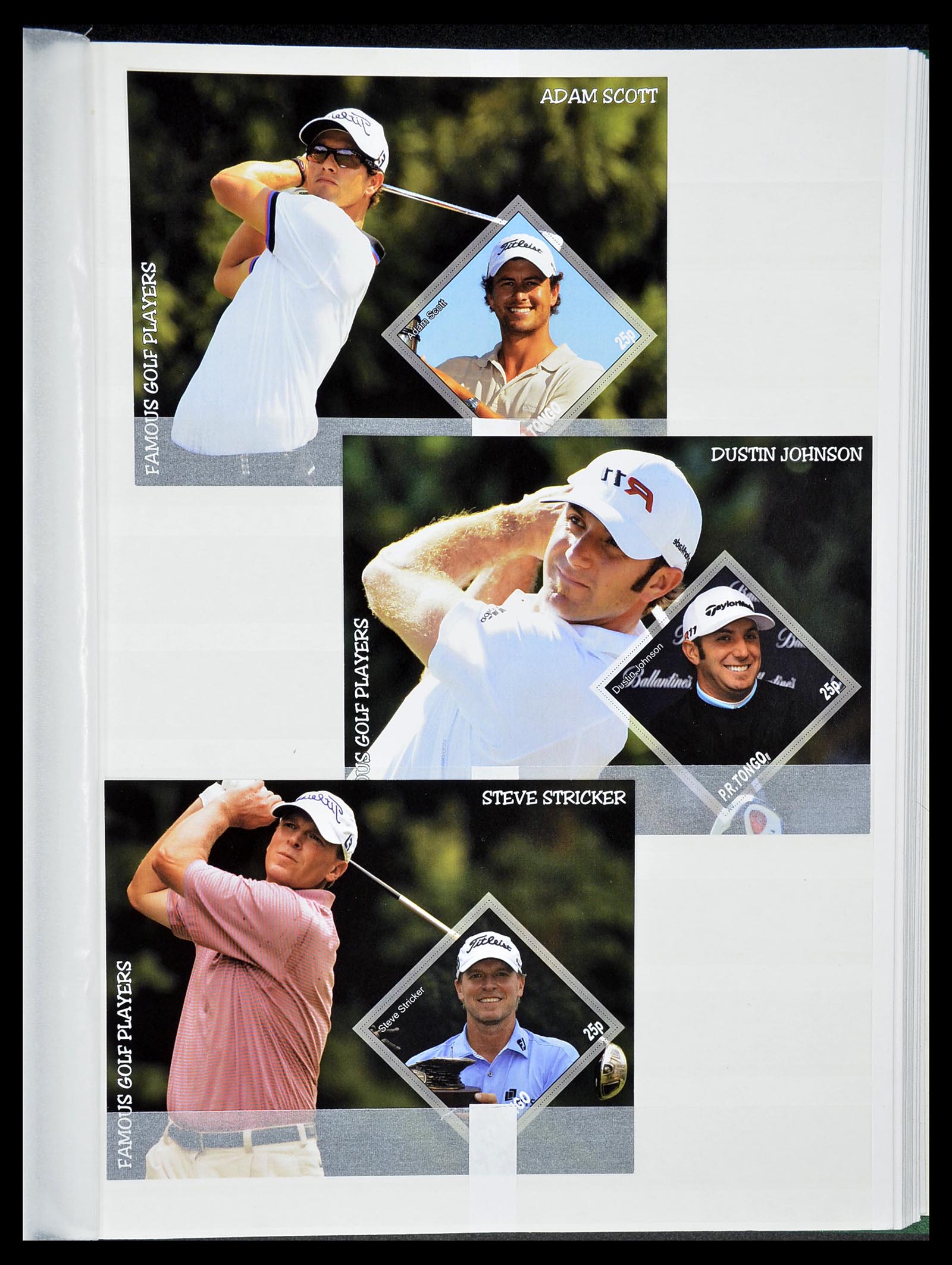 34425 389 - Postzegelverzameling 34425 Motief Golf 1959-2012.