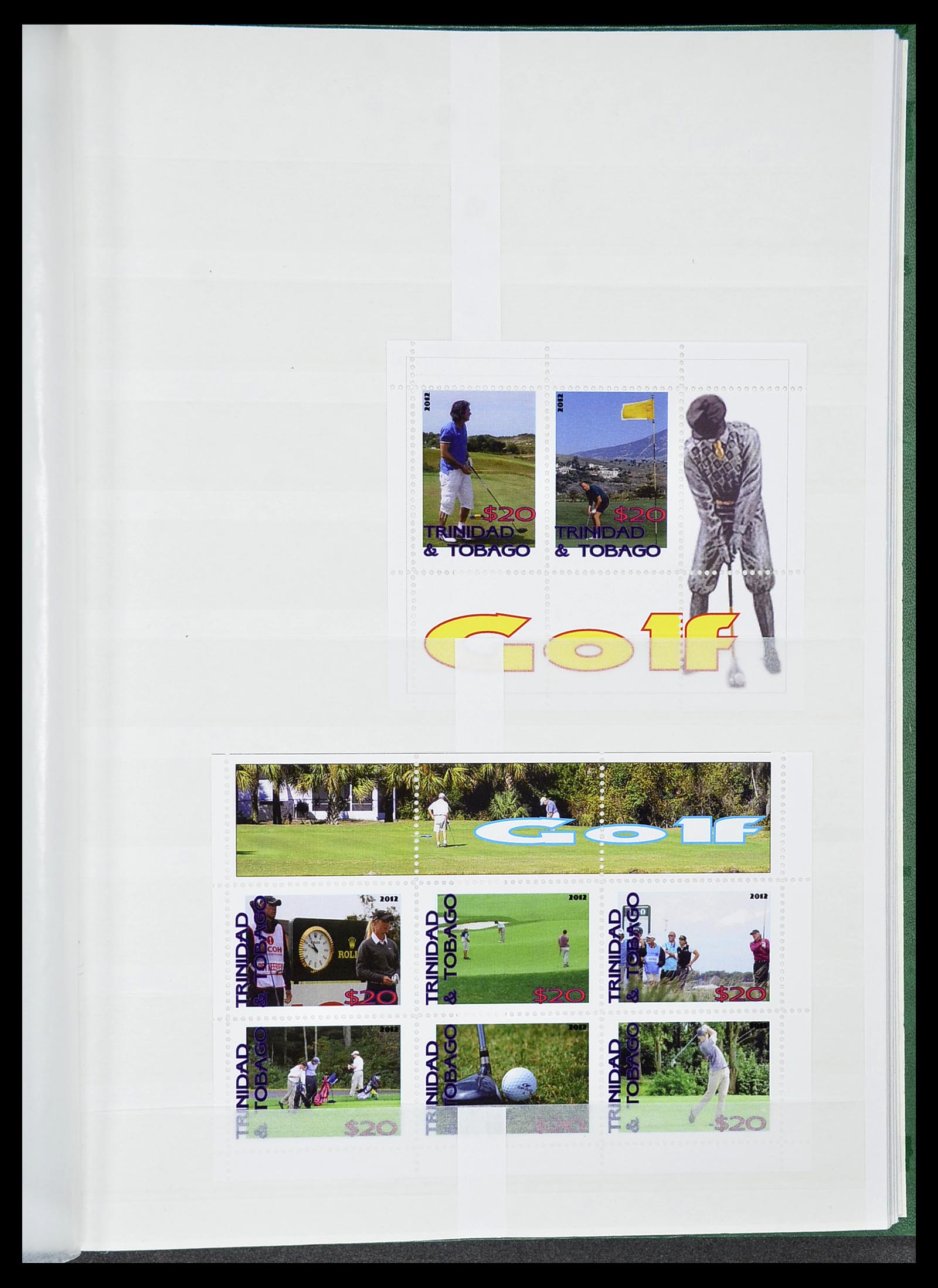 34425 399 - Postzegelverzameling 34425 Motief Golf 1959-2012.