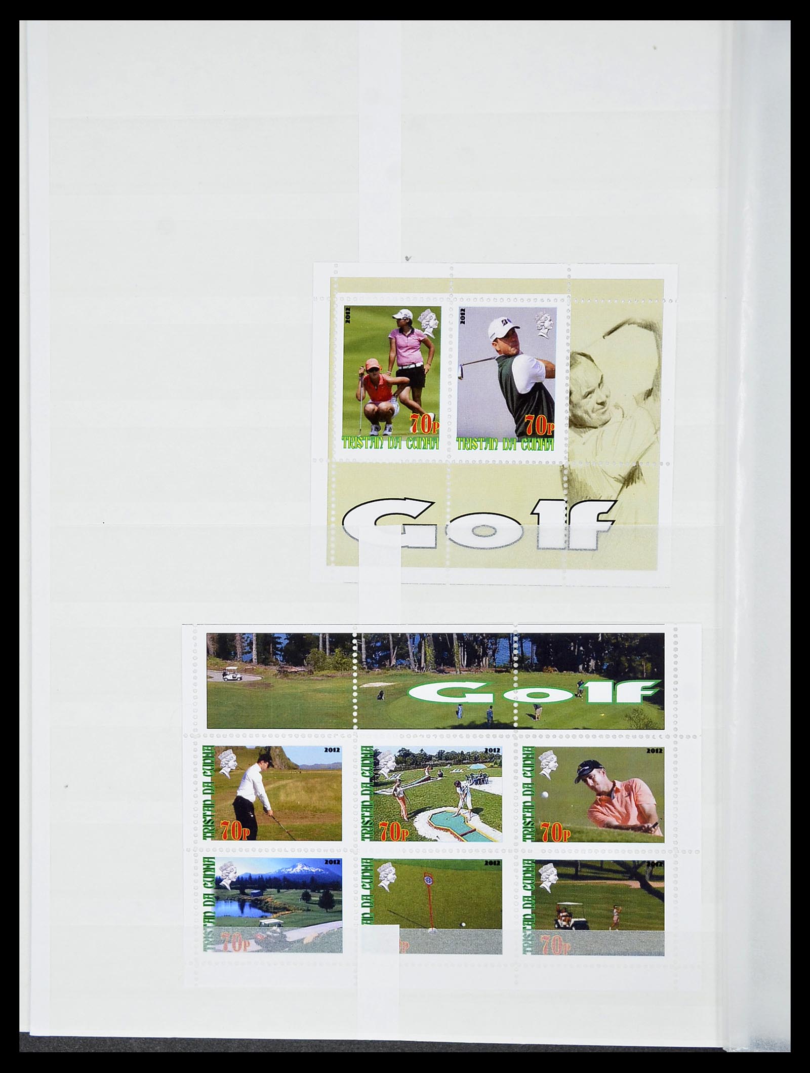34425 401 - Postzegelverzameling 34425 Motief Golf 1959-2012.