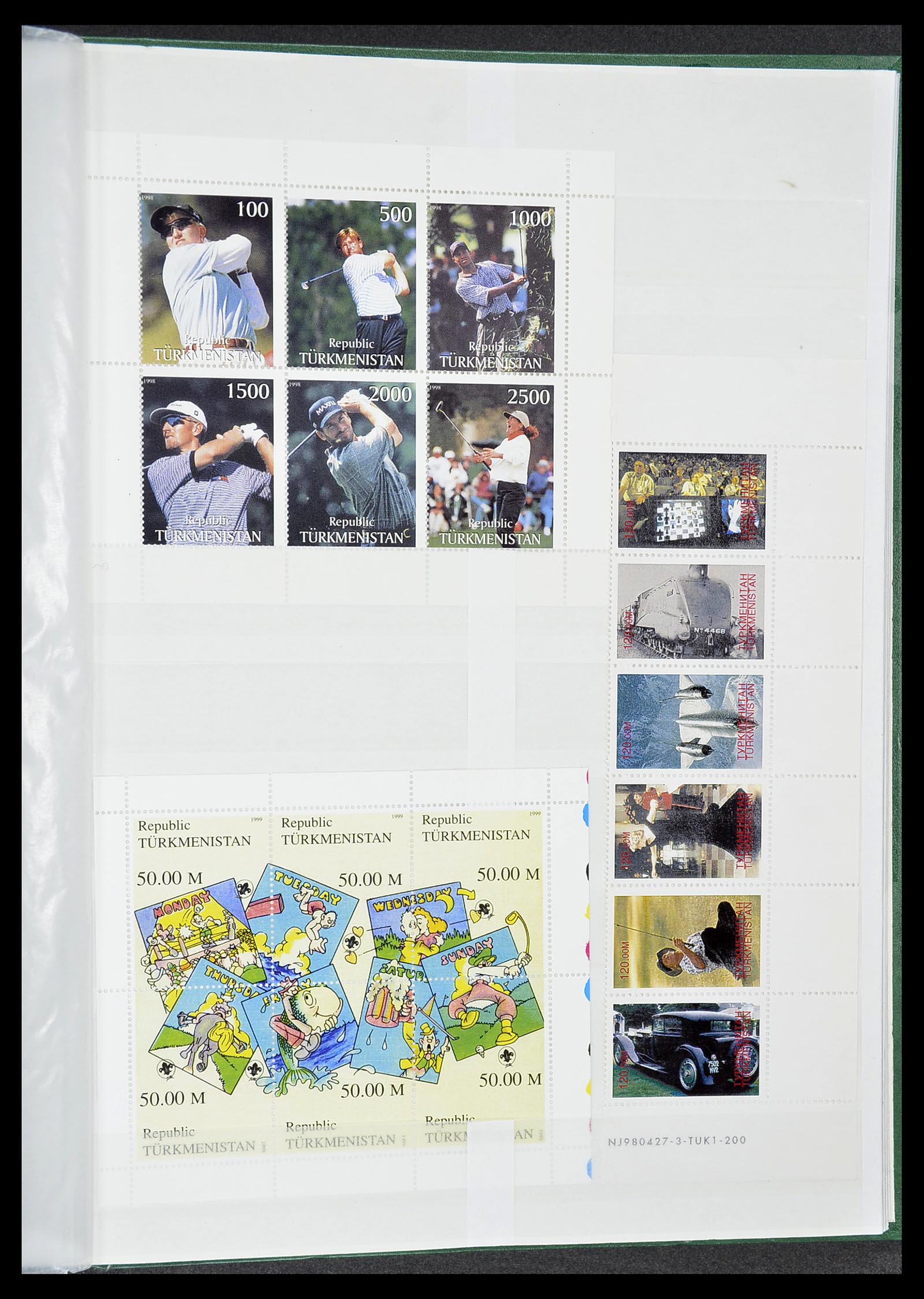 34425 405 - Postzegelverzameling 34425 Motief Golf 1959-2012.