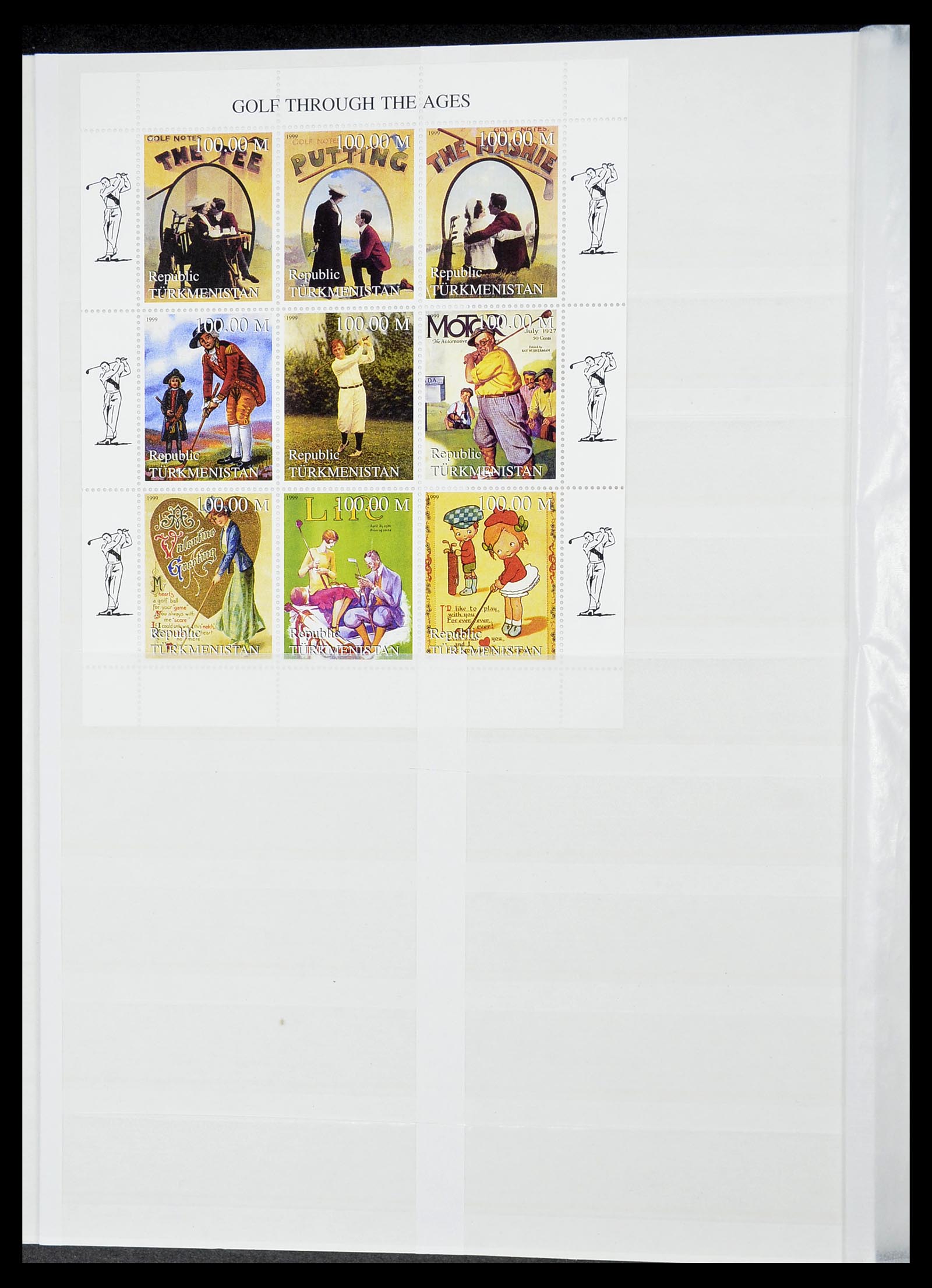 34425 406 - Postzegelverzameling 34425 Motief Golf 1959-2012.