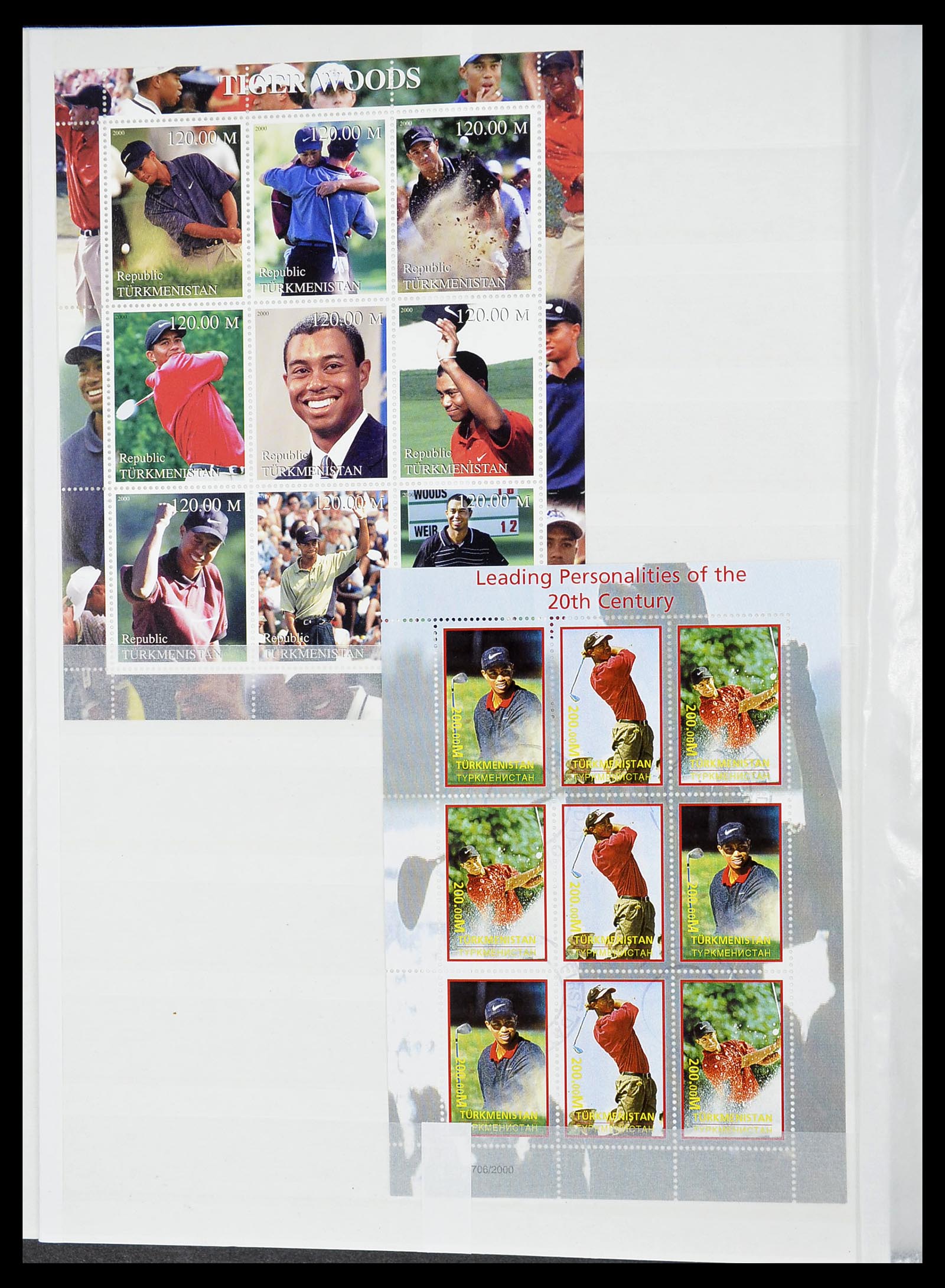 34425 410 - Postzegelverzameling 34425 Motief Golf 1959-2012.