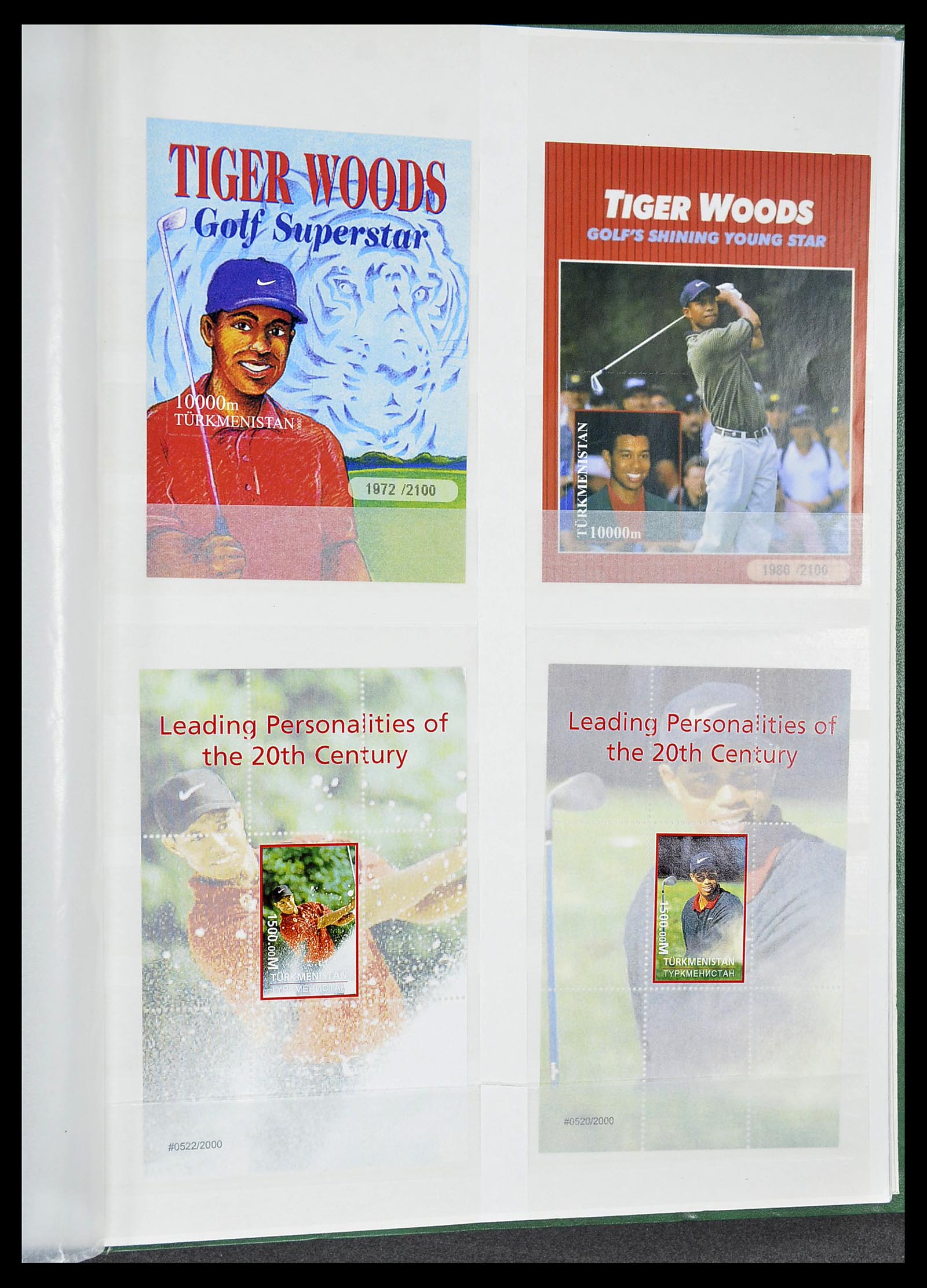 34425 411 - Postzegelverzameling 34425 Motief Golf 1959-2012.