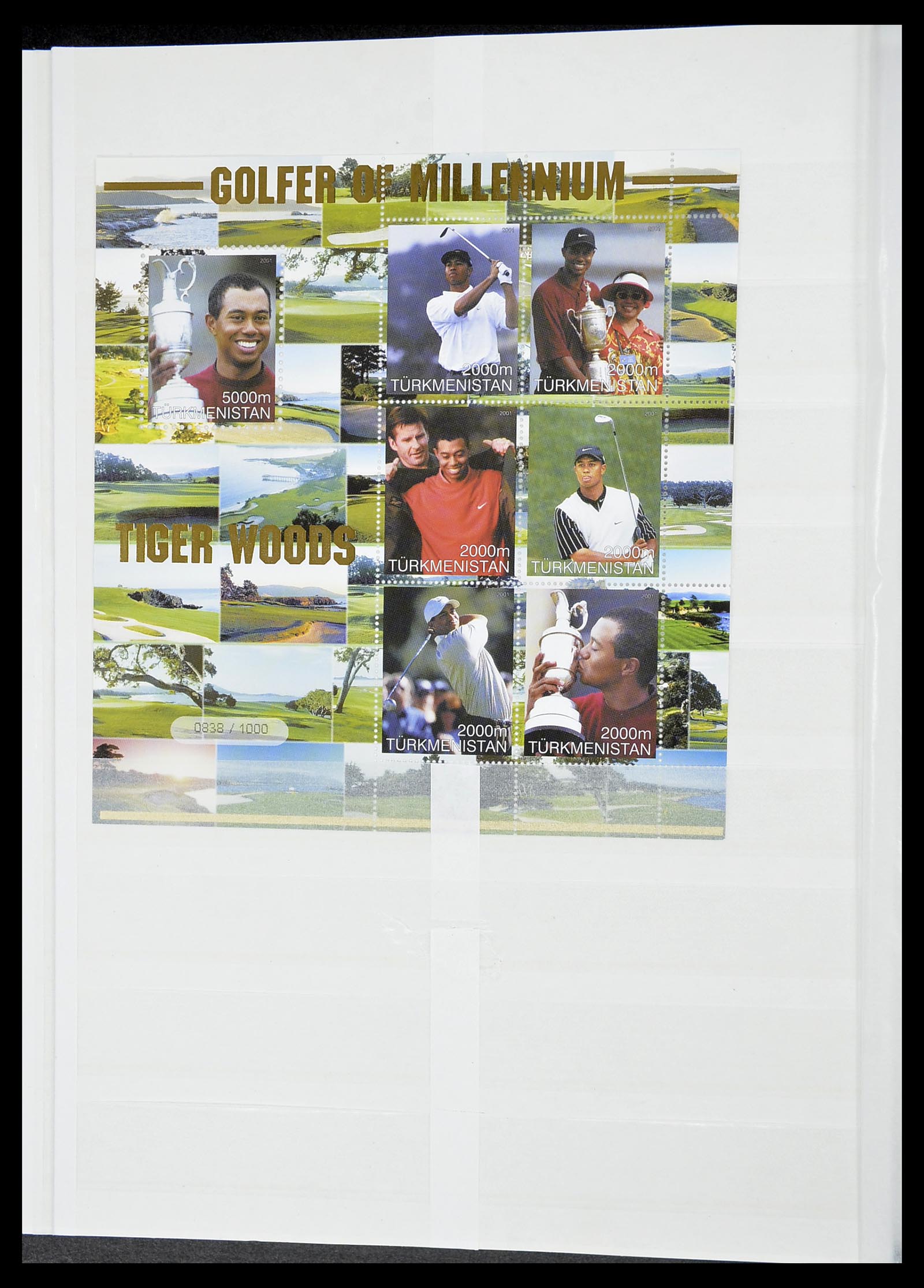 34425 414 - Postzegelverzameling 34425 Motief Golf 1959-2012.