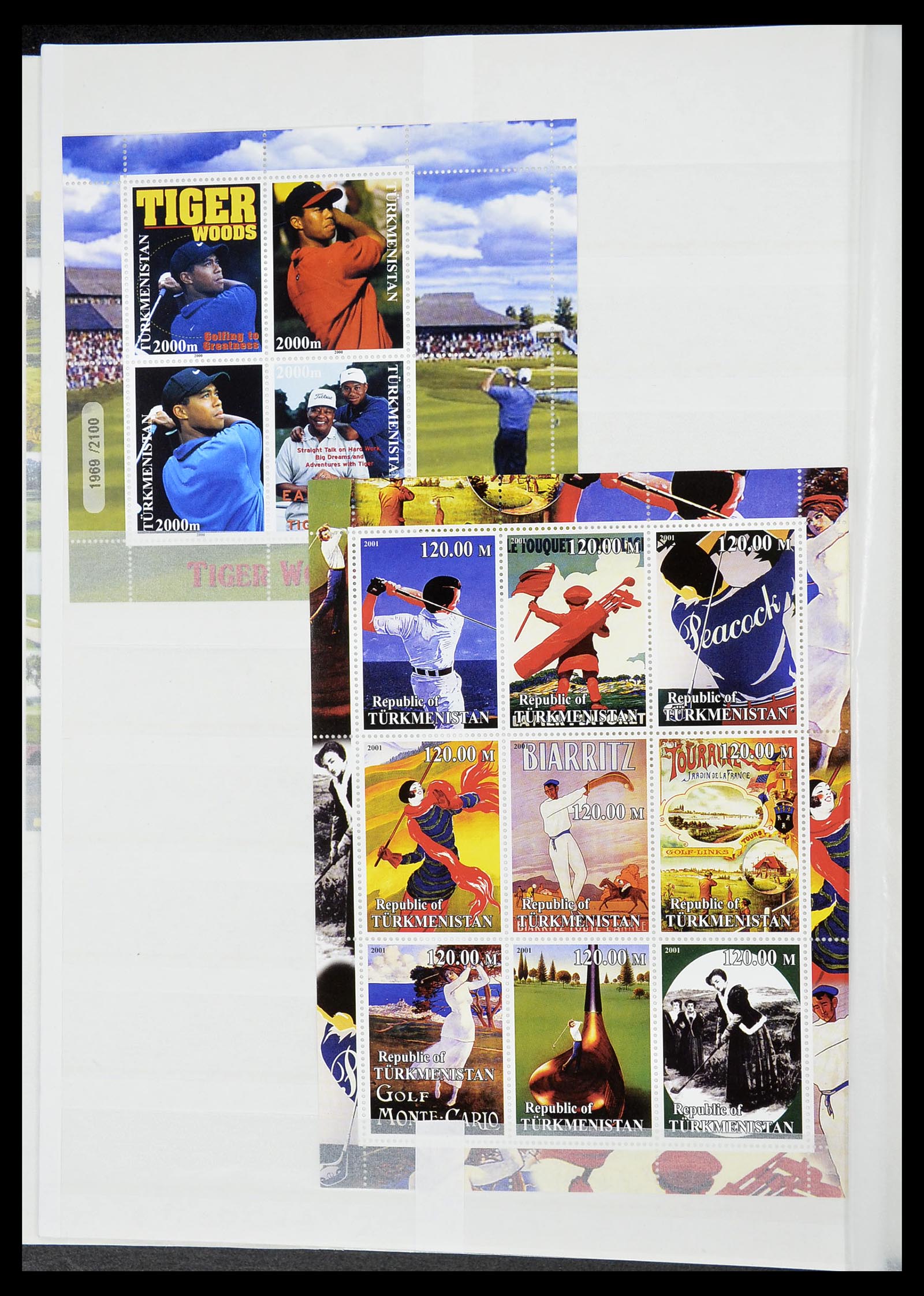 34425 416 - Postzegelverzameling 34425 Motief Golf 1959-2012.
