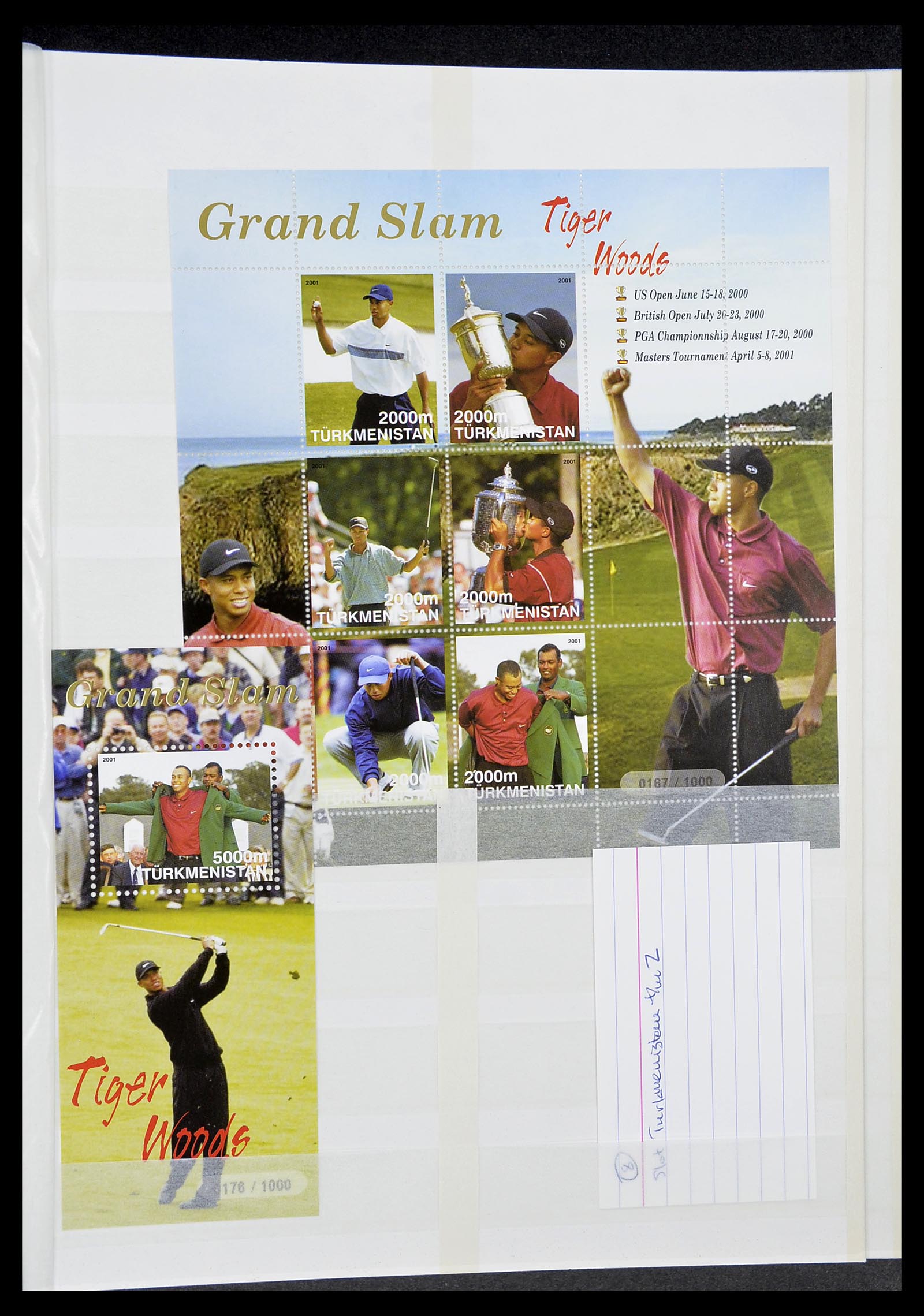 34425 417 - Postzegelverzameling 34425 Motief Golf 1959-2012.