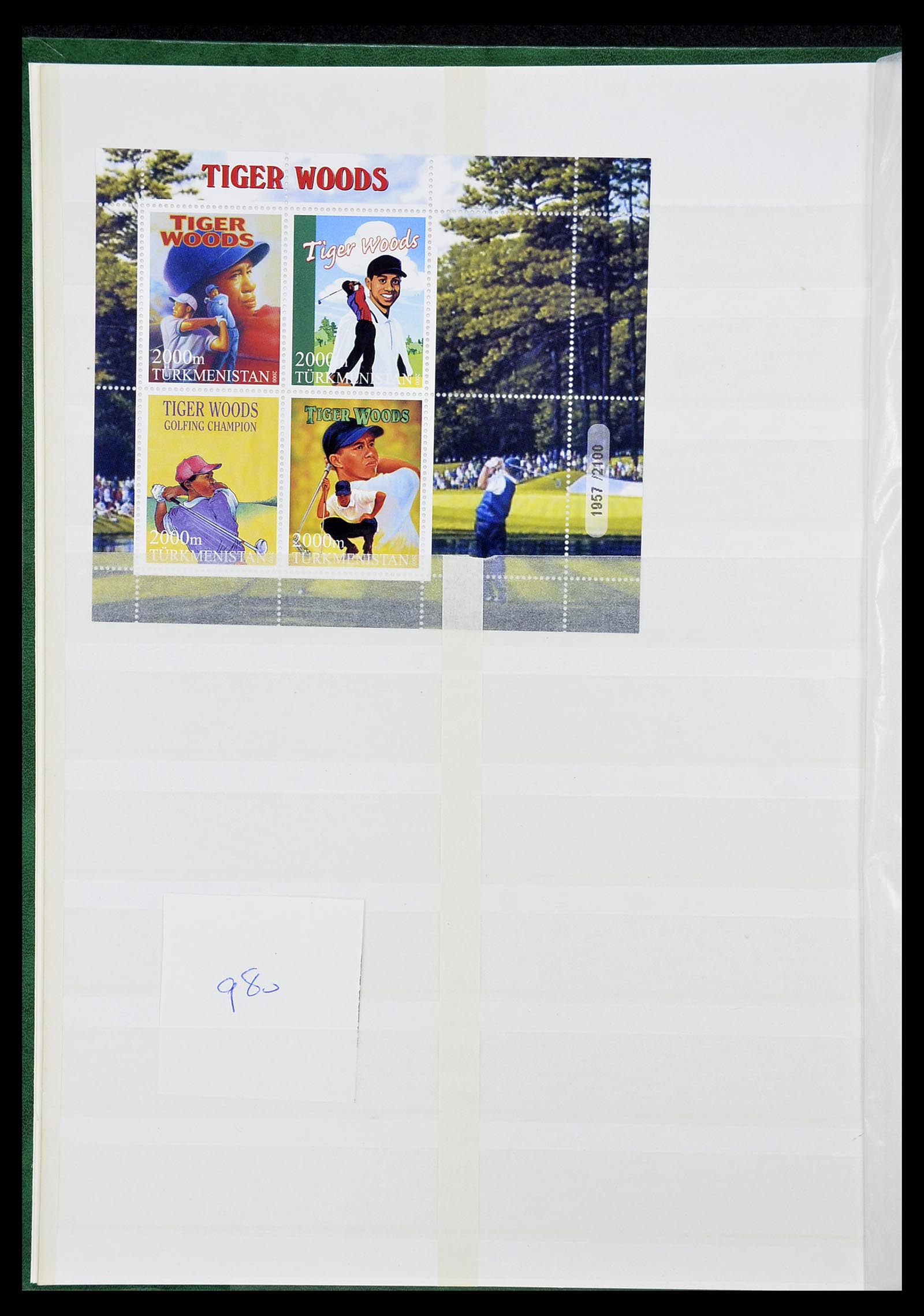 34425 418 - Postzegelverzameling 34425 Motief Golf 1959-2012.