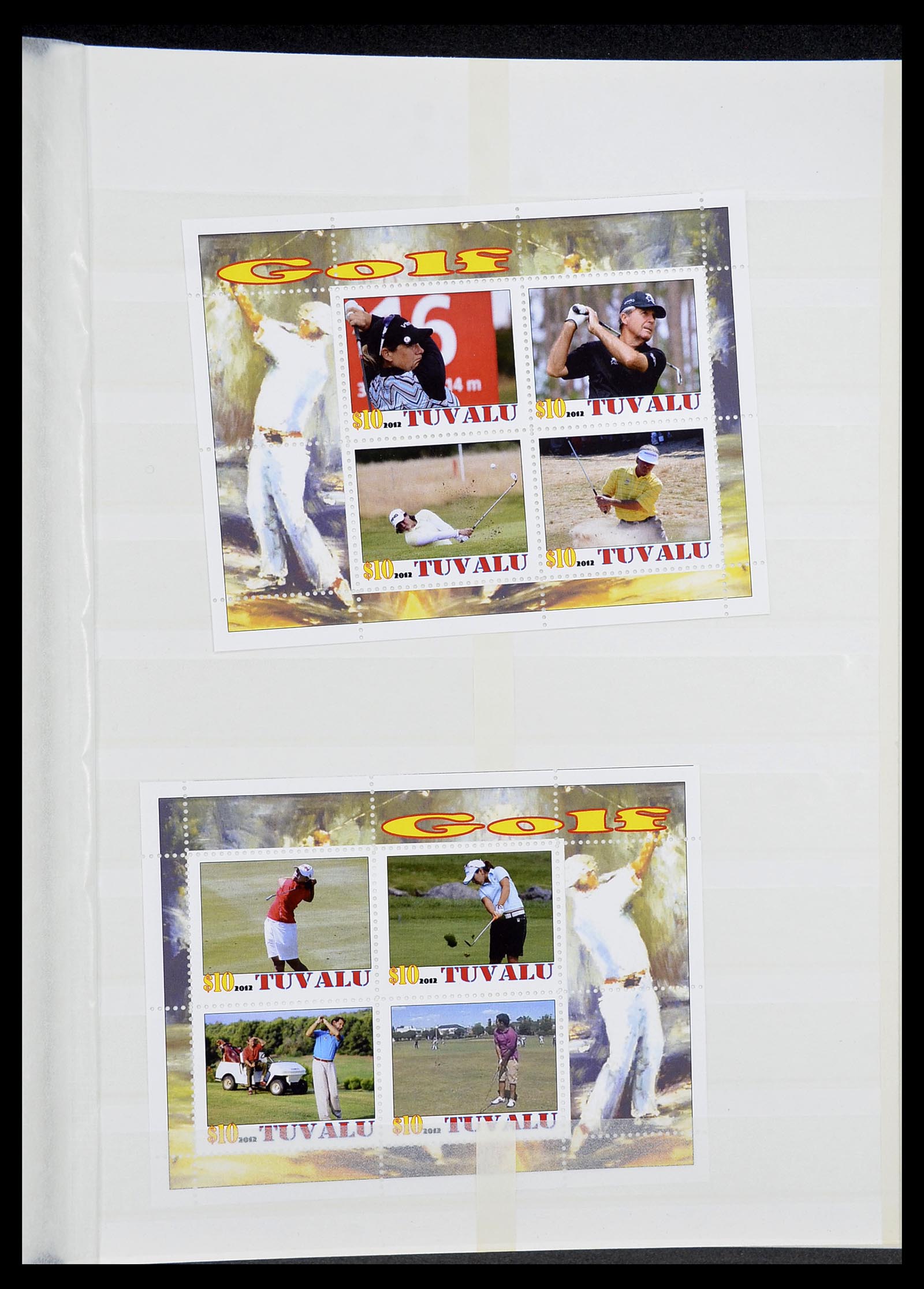 34425 422 - Postzegelverzameling 34425 Motief Golf 1959-2012.