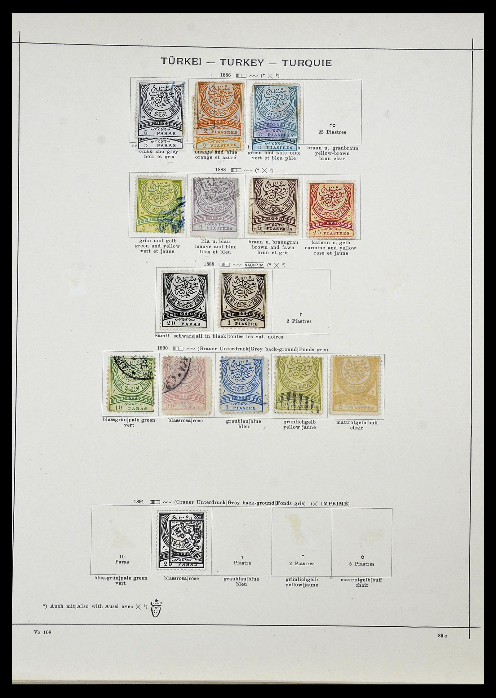 34426 004 - Postzegelverzameling 34426 Turkije 1863-1968.