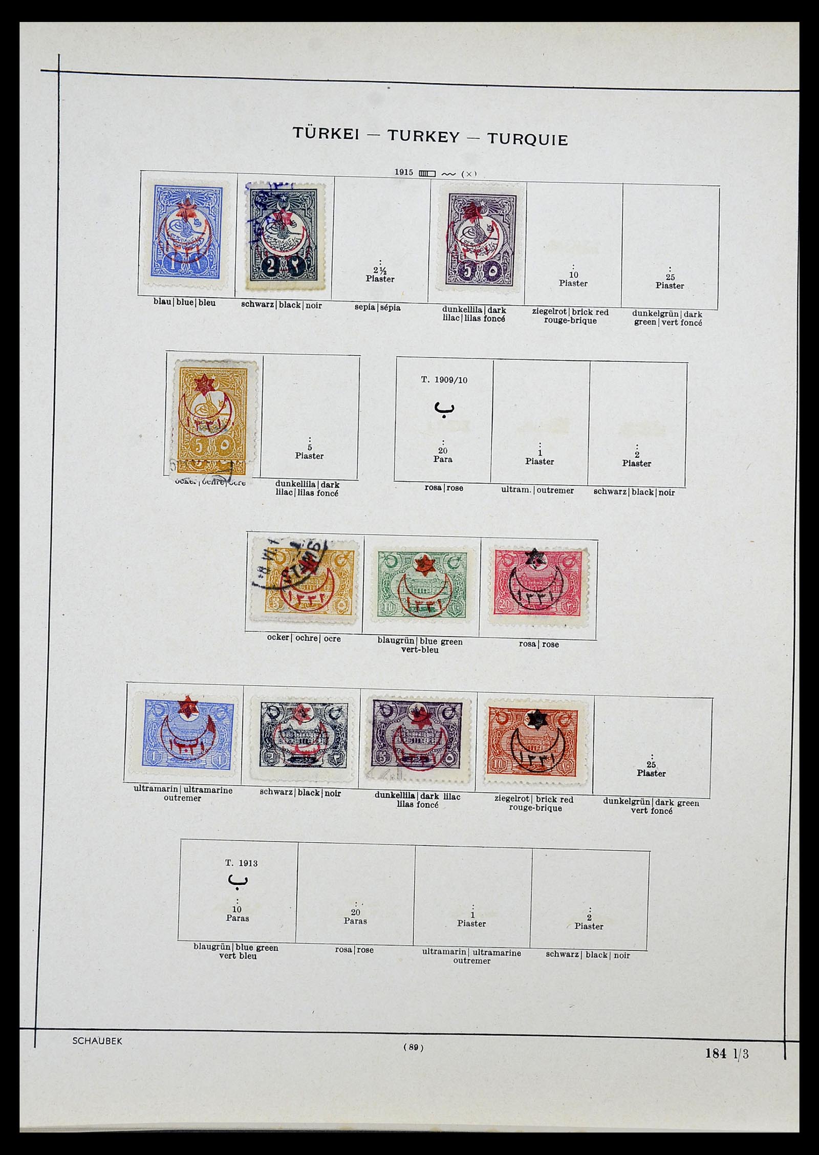 34426 015 - Postzegelverzameling 34426 Turkije 1863-1968.