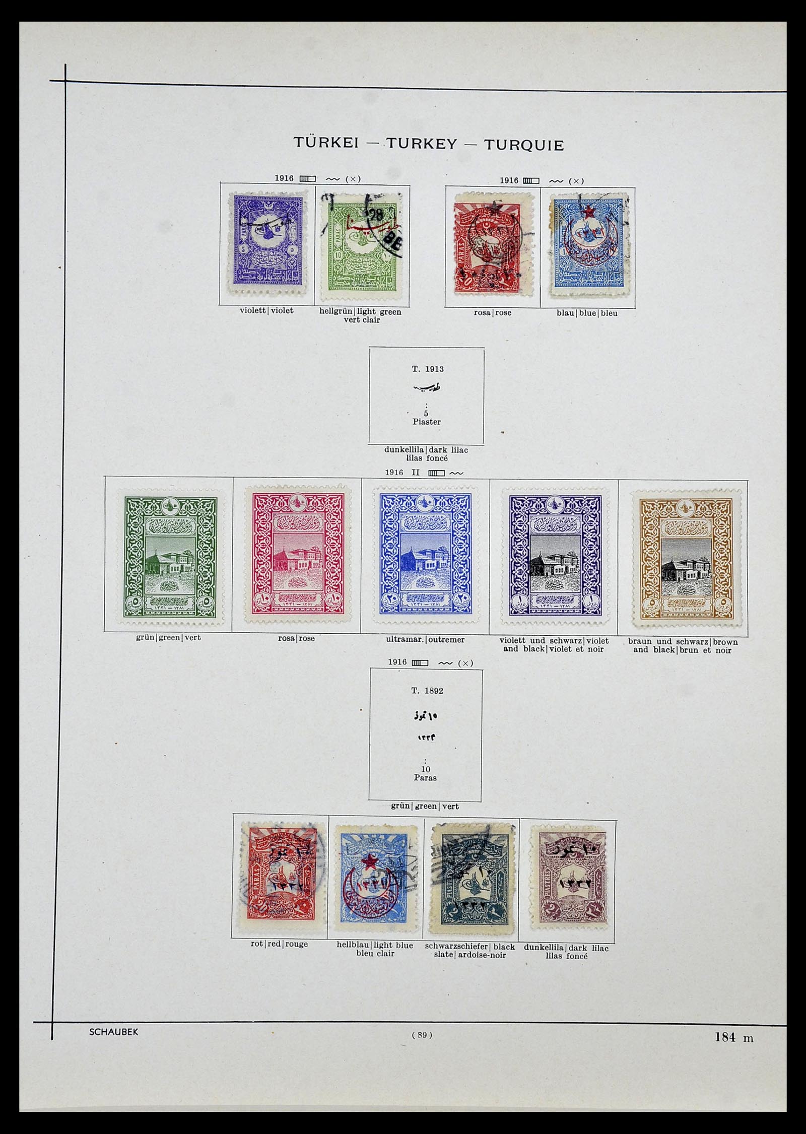 34426 017 - Postzegelverzameling 34426 Turkije 1863-1968.