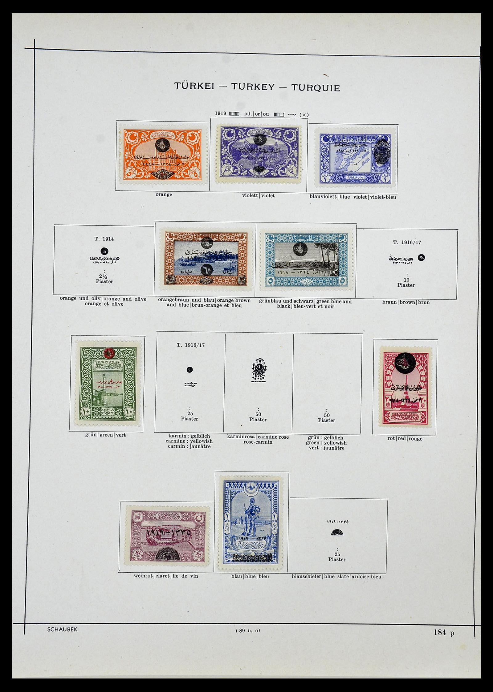 34426 020 - Postzegelverzameling 34426 Turkije 1863-1968.