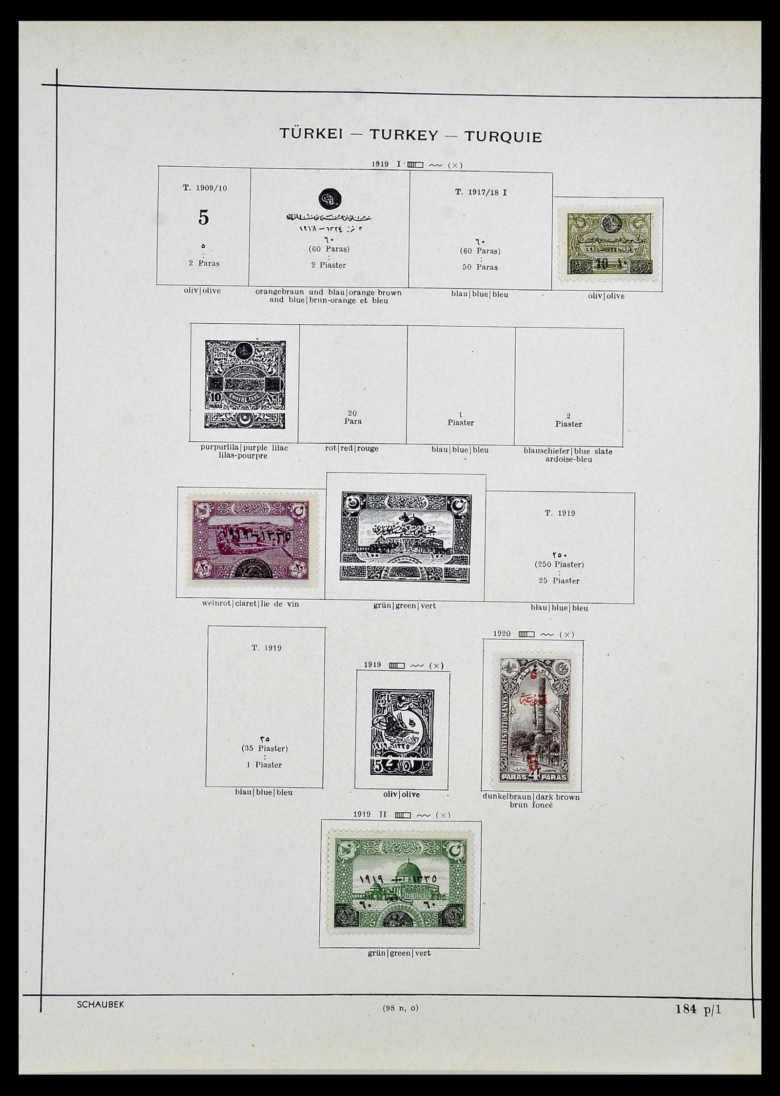 34426 021 - Postzegelverzameling 34426 Turkije 1863-1968.
