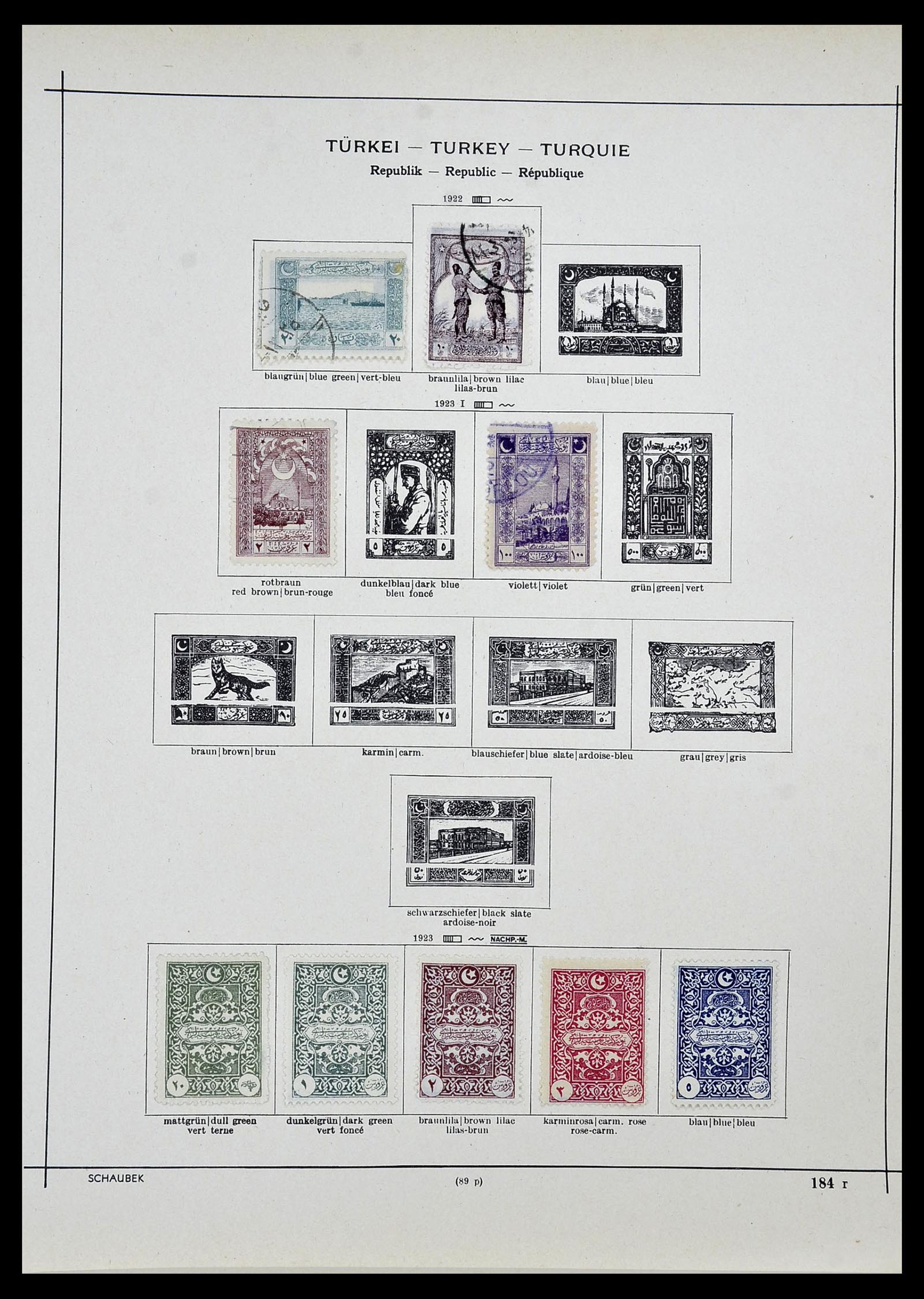 34426 023 - Postzegelverzameling 34426 Turkije 1863-1968.
