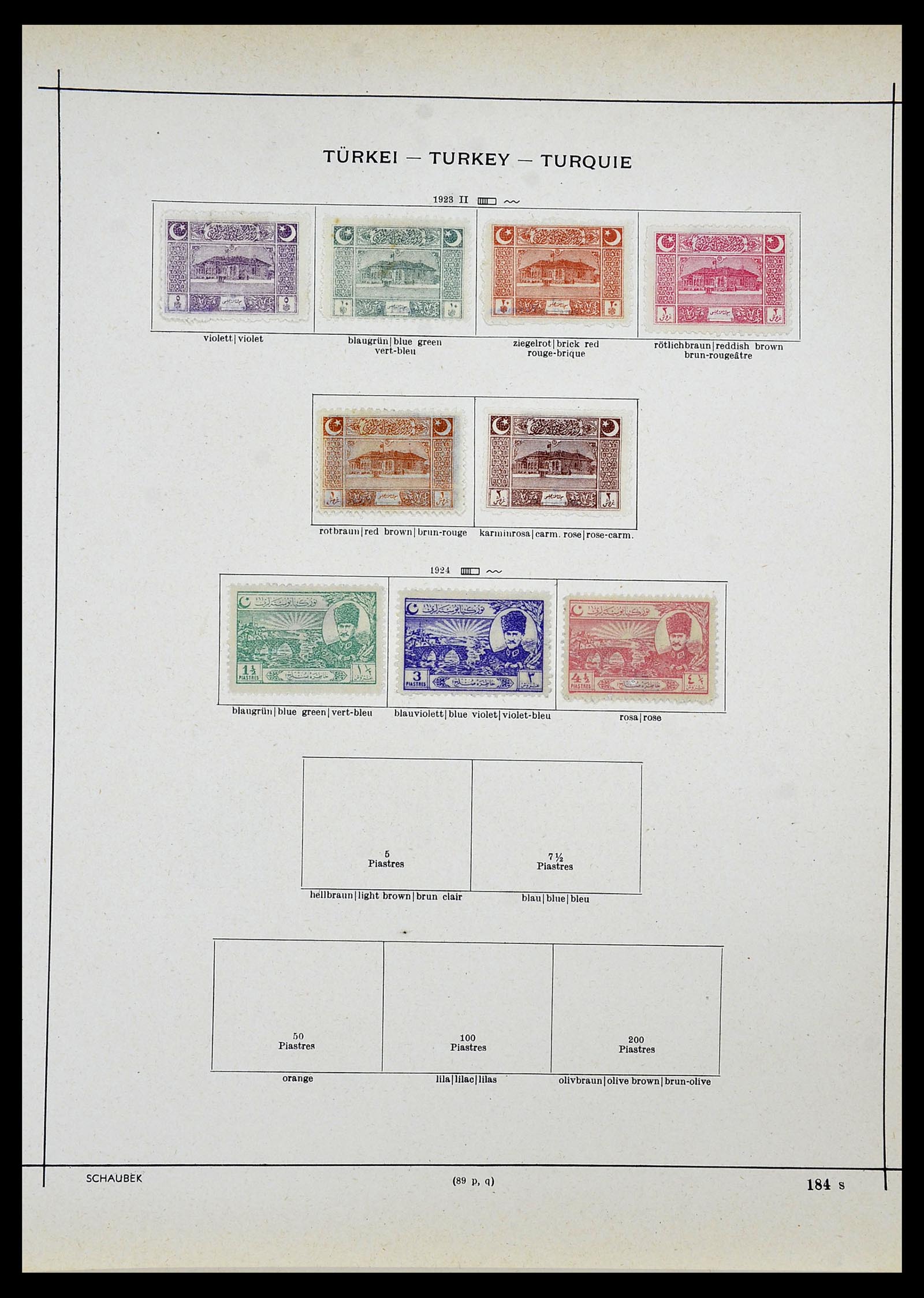 34426 024 - Postzegelverzameling 34426 Turkije 1863-1968.