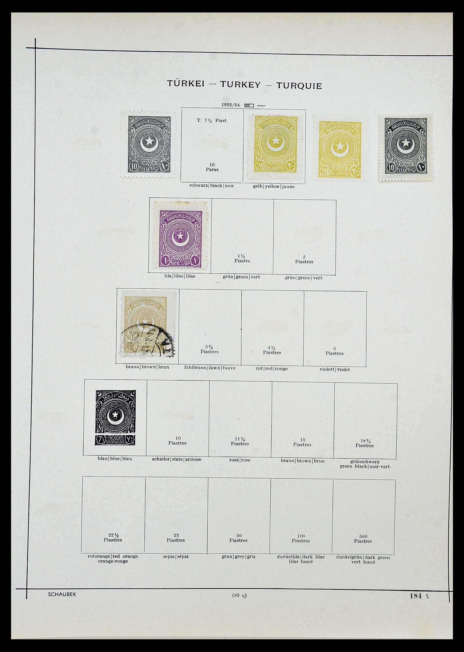 34426 025 - Postzegelverzameling 34426 Turkije 1863-1968.