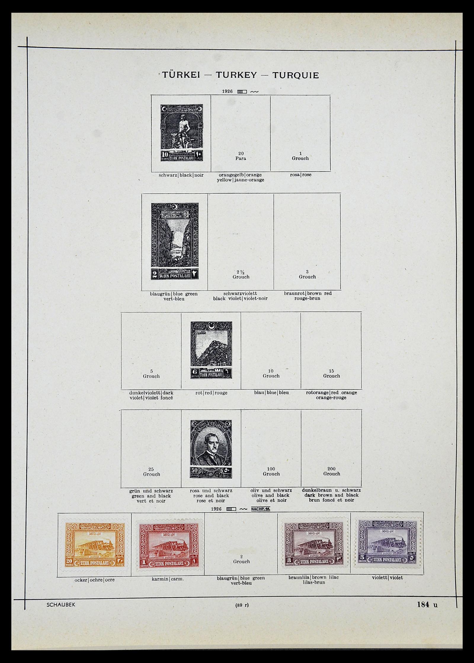 34426 026 - Stamp Collection 34426 Turkey 1863-1968.