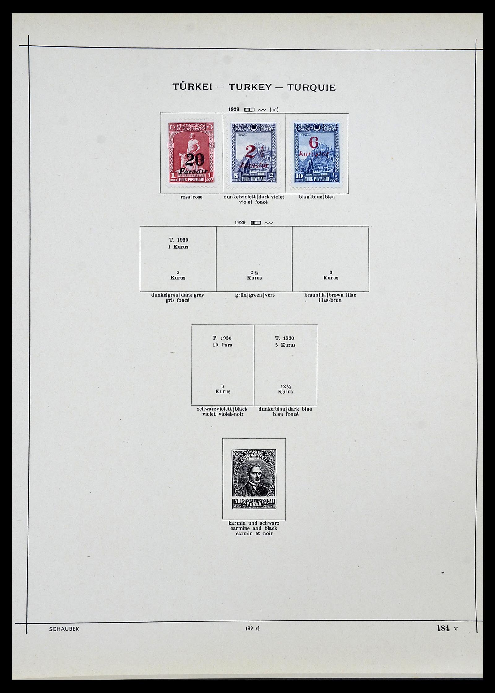 34426 027 - Postzegelverzameling 34426 Turkije 1863-1968.