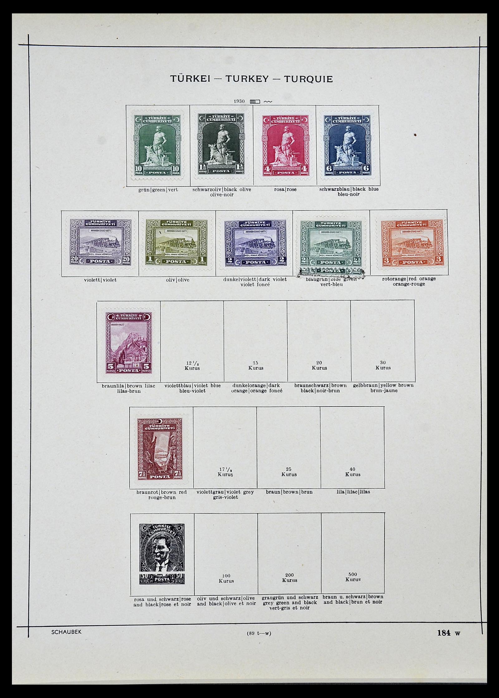 34426 028 - Postzegelverzameling 34426 Turkije 1863-1968.