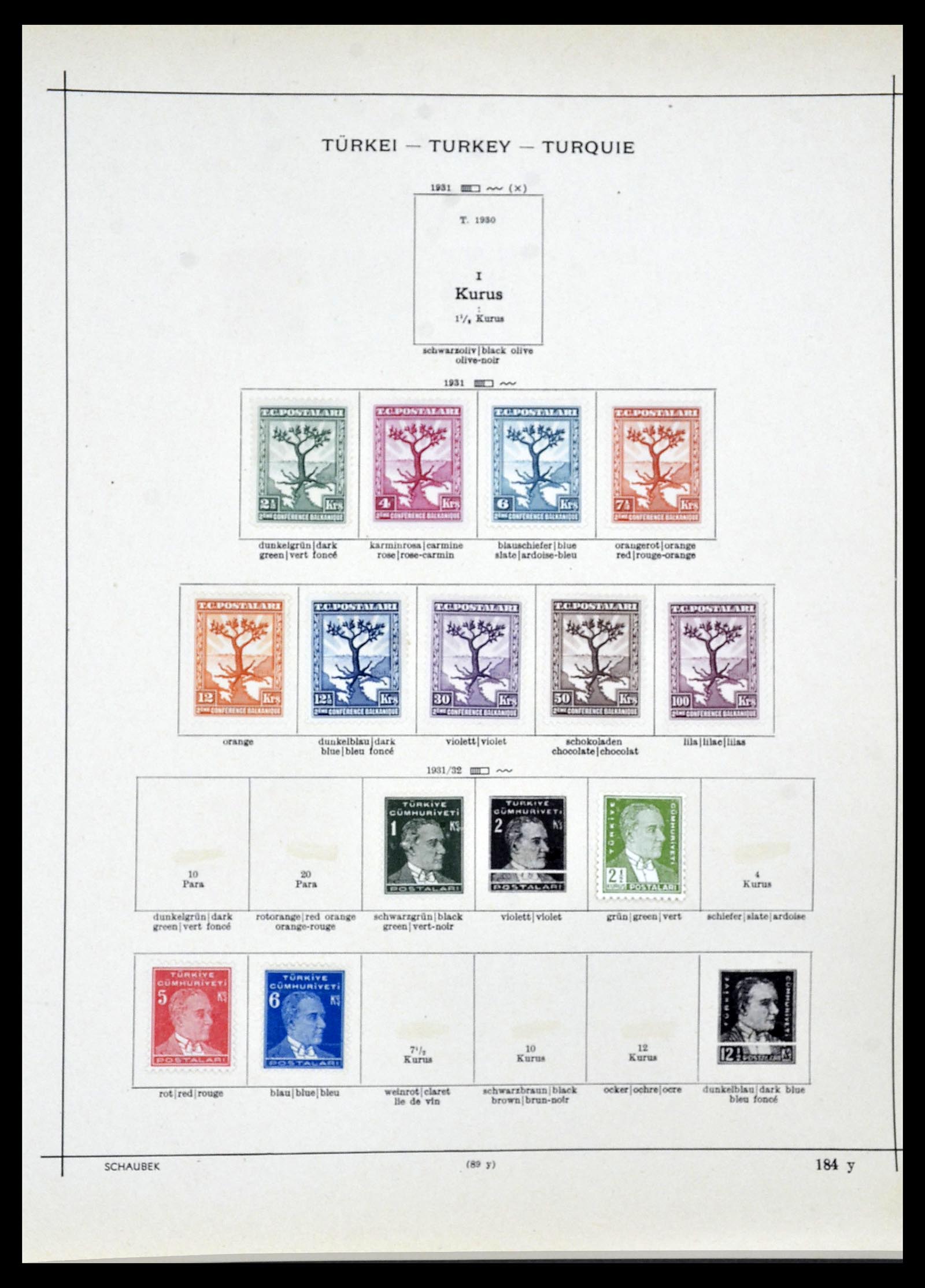 34426 029 - Postzegelverzameling 34426 Turkije 1863-1968.