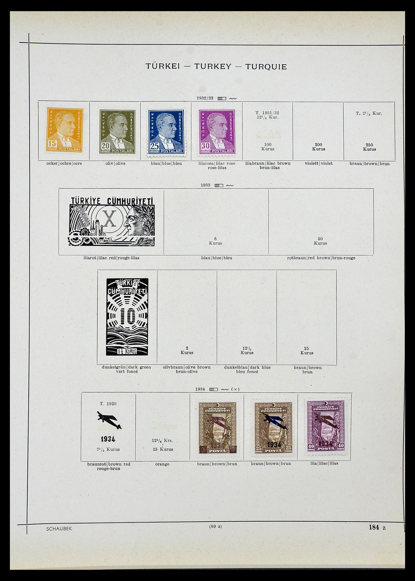 34426 030 - Stamp Collection 34426 Turkey 1863-1968.