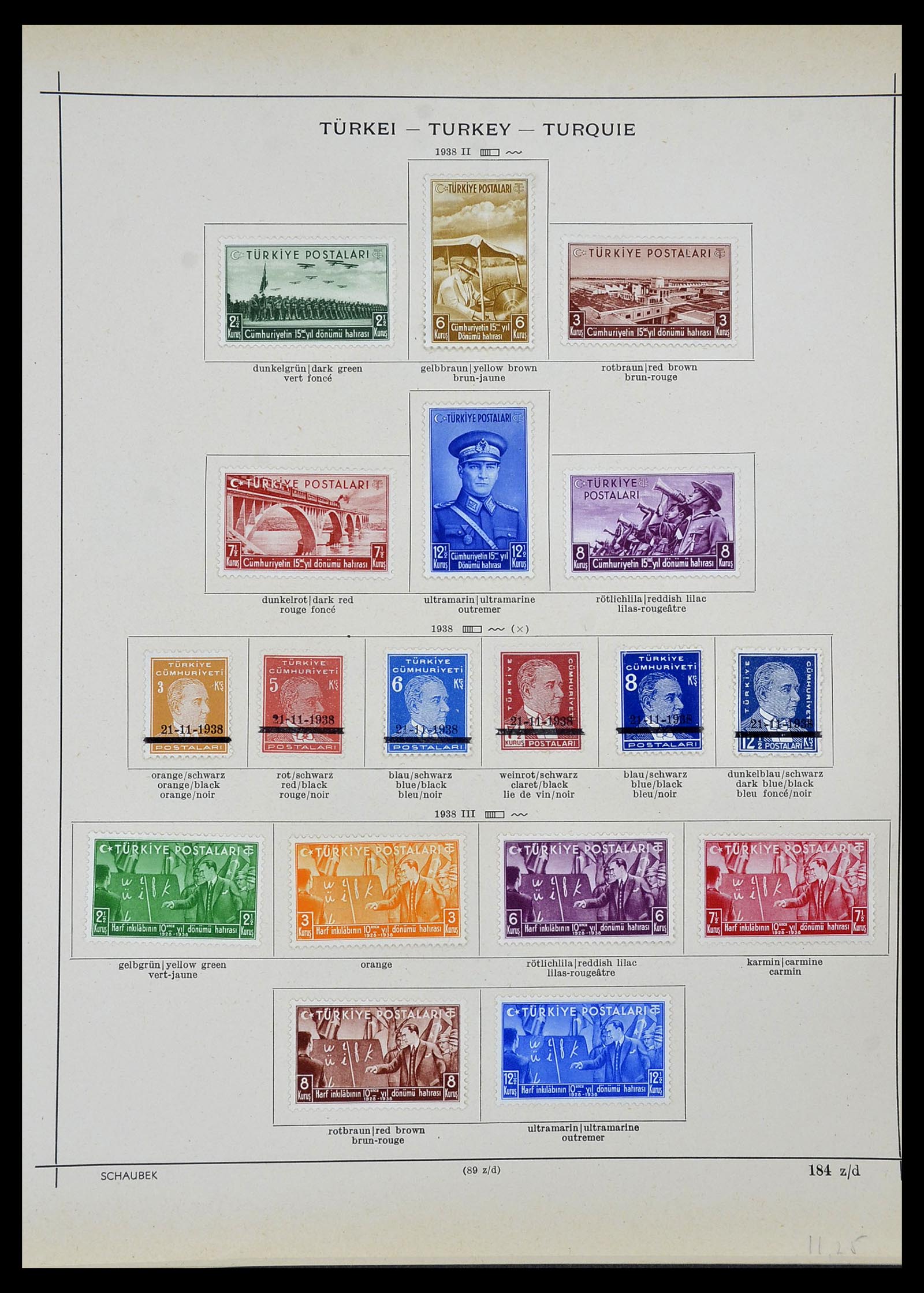 34426 034 - Stamp Collection 34426 Turkey 1863-1968.