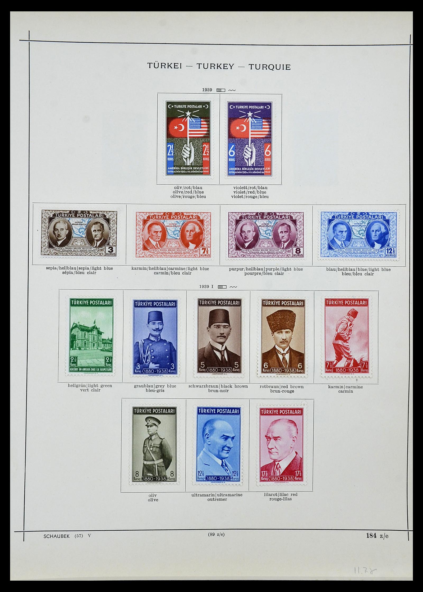 34426 035 - Postzegelverzameling 34426 Turkije 1863-1968.