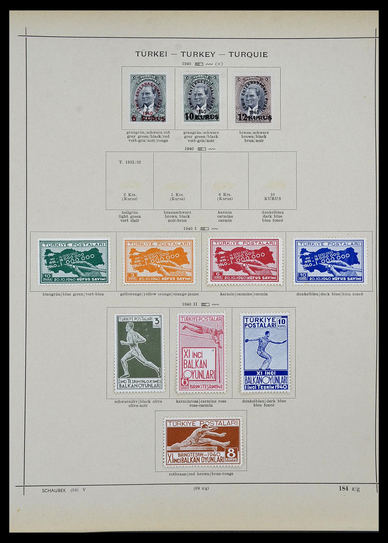 34426 037 - Stamp Collection 34426 Turkey 1863-1968.
