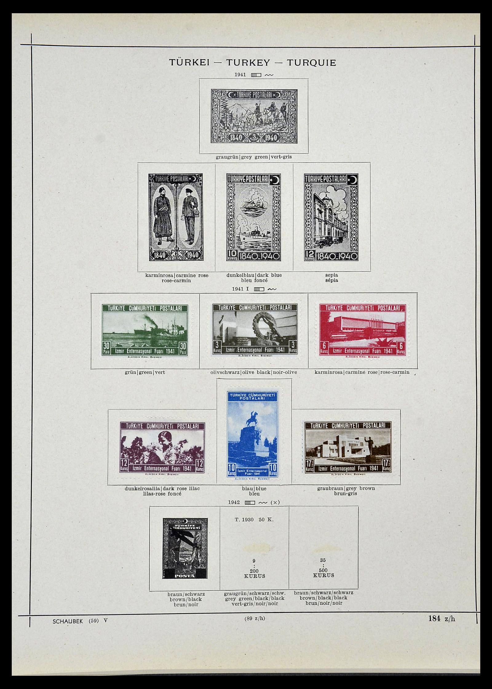 34426 038 - Postzegelverzameling 34426 Turkije 1863-1968.