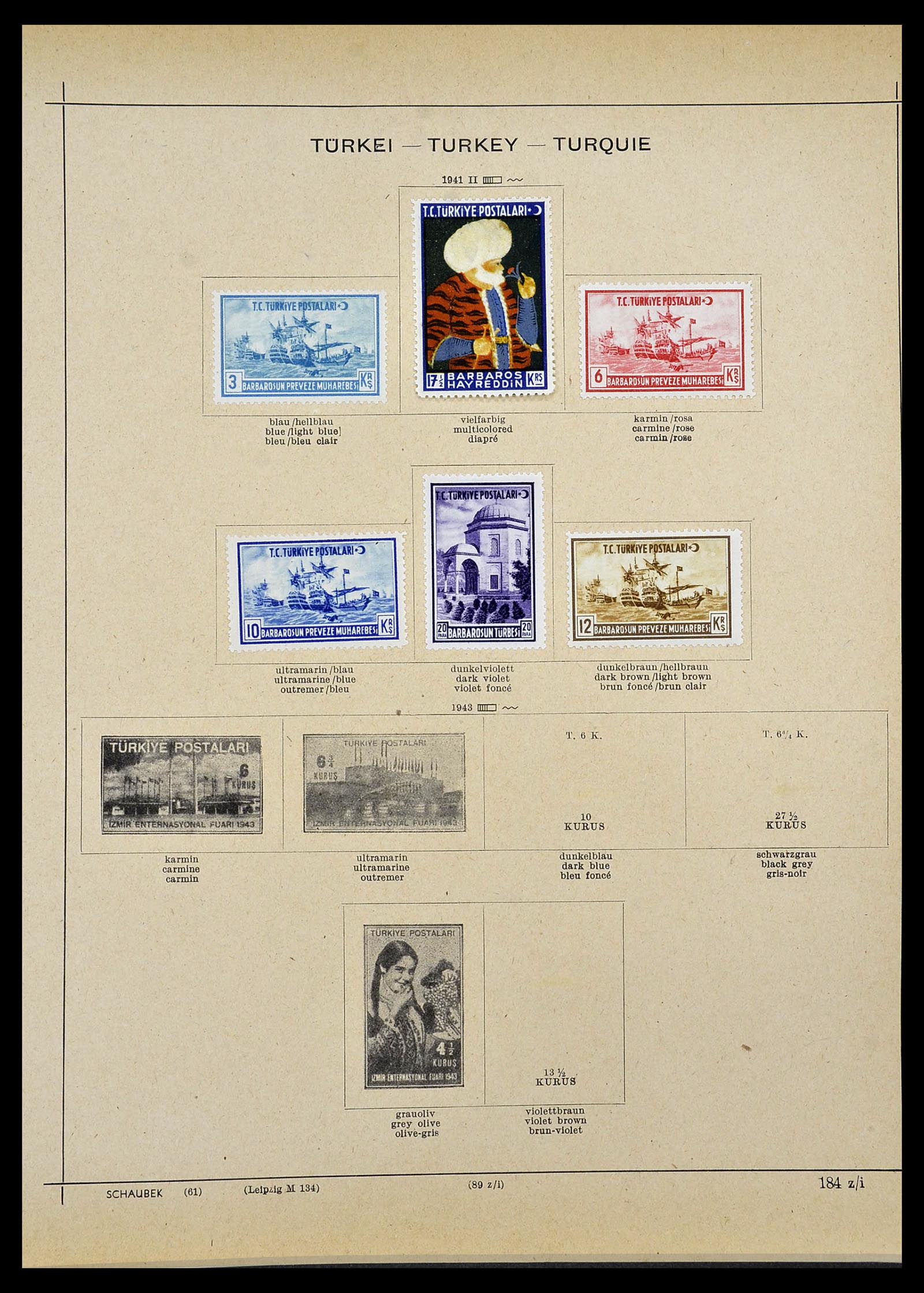 34426 039 - Stamp Collection 34426 Turkey 1863-1968.