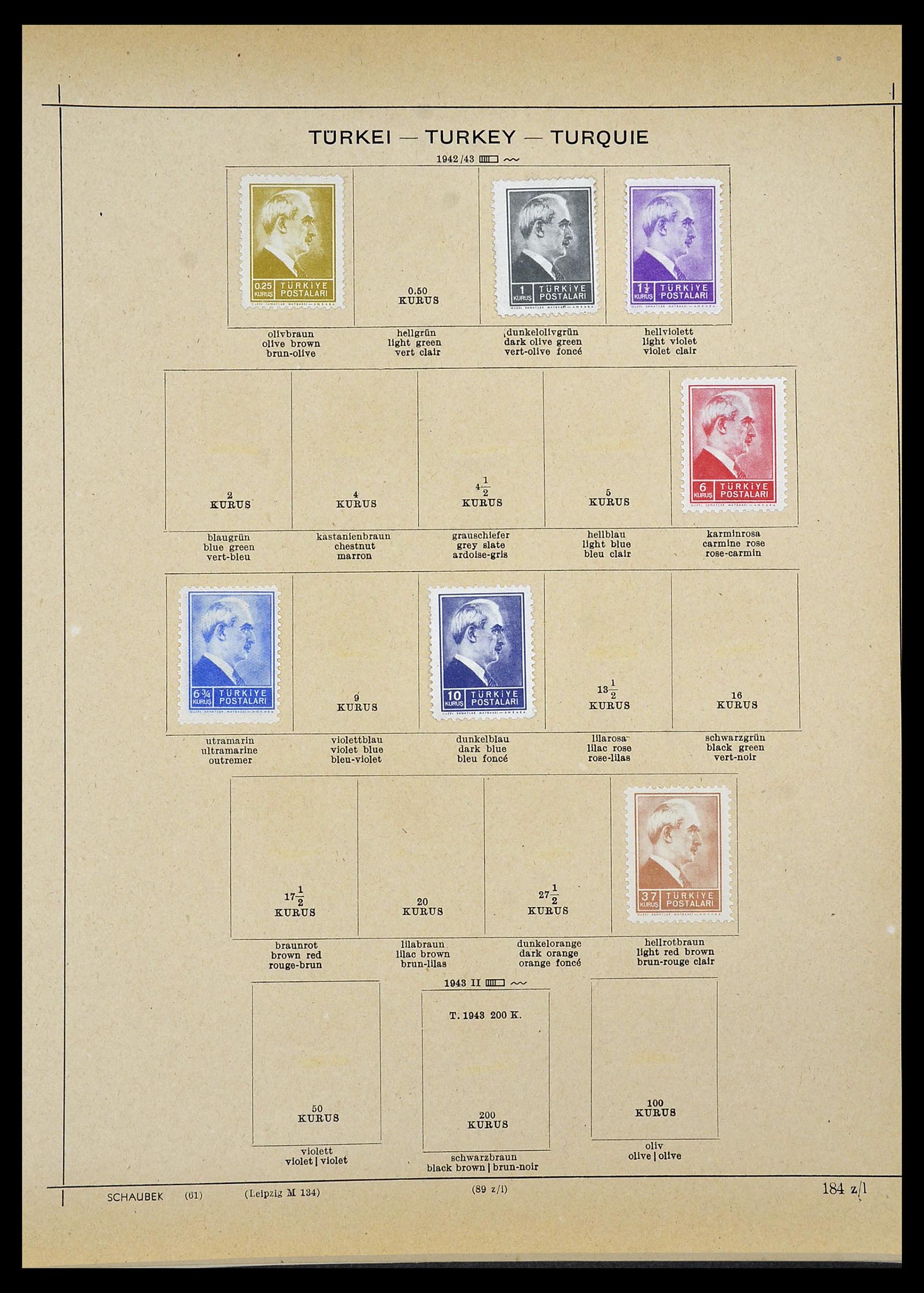 34426 041 - Postzegelverzameling 34426 Turkije 1863-1968.