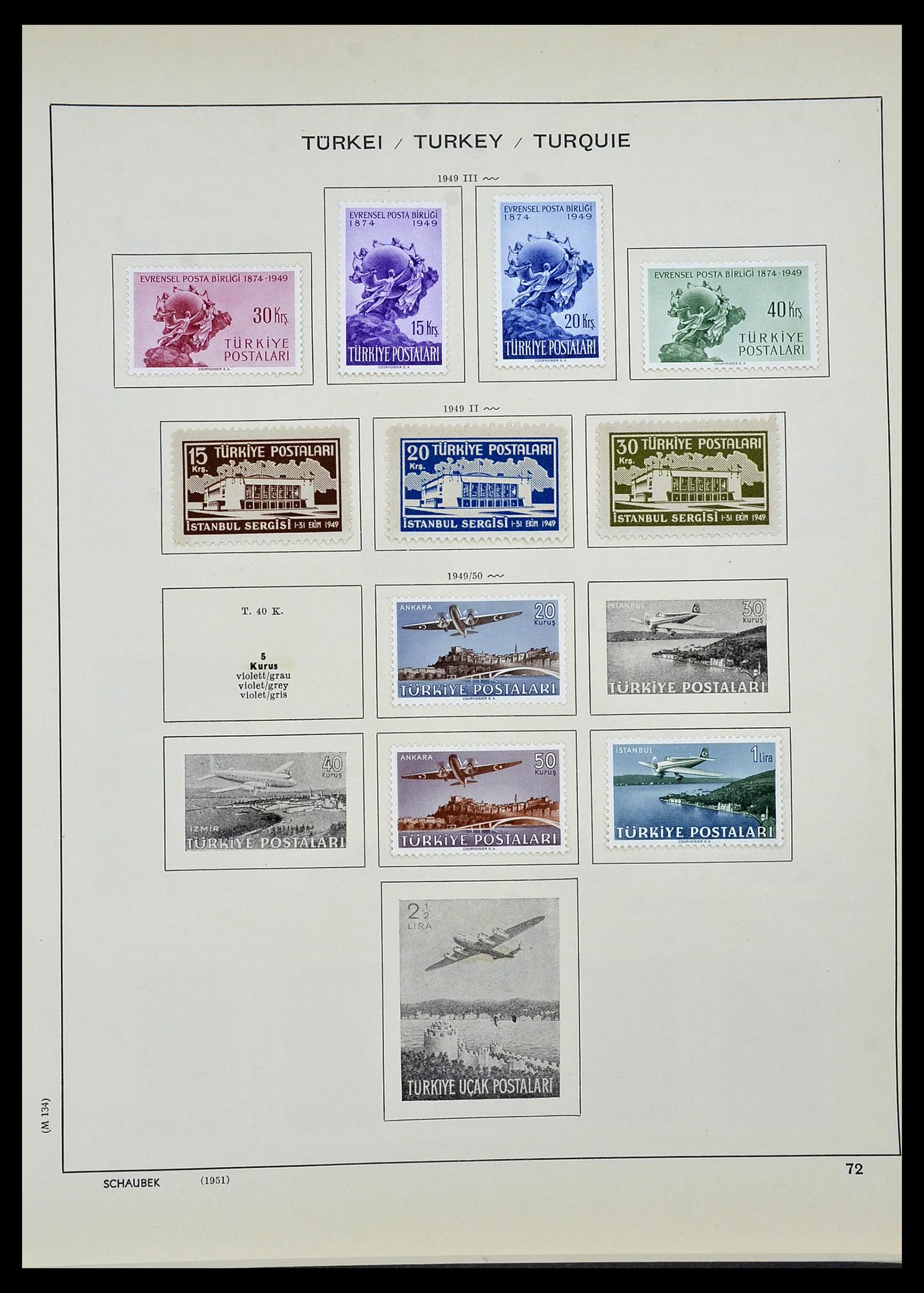 34426 044 - Postzegelverzameling 34426 Turkije 1863-1968.