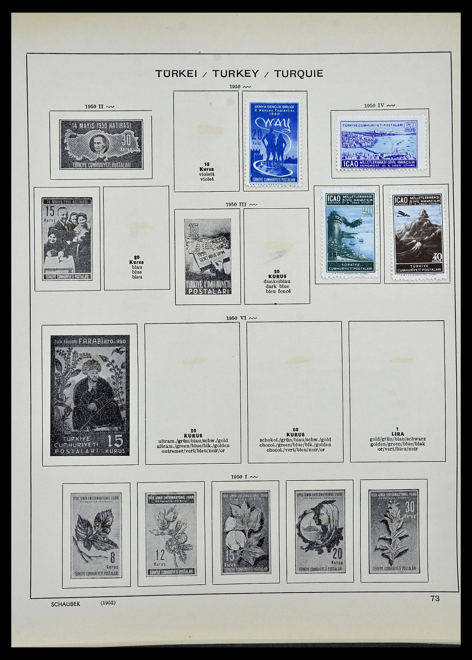 34426 045 - Postzegelverzameling 34426 Turkije 1863-1968.