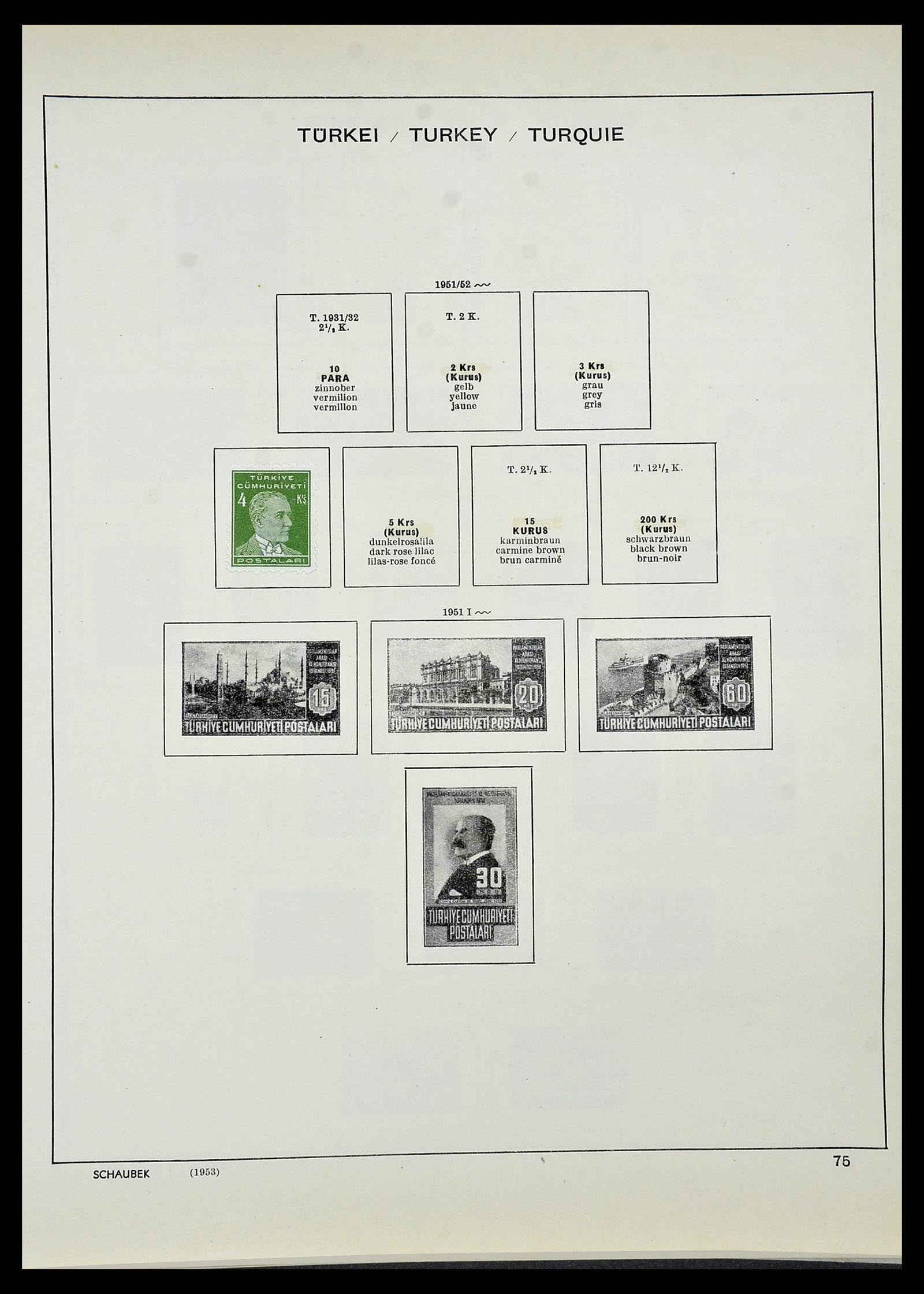 34426 047 - Postzegelverzameling 34426 Turkije 1863-1968.
