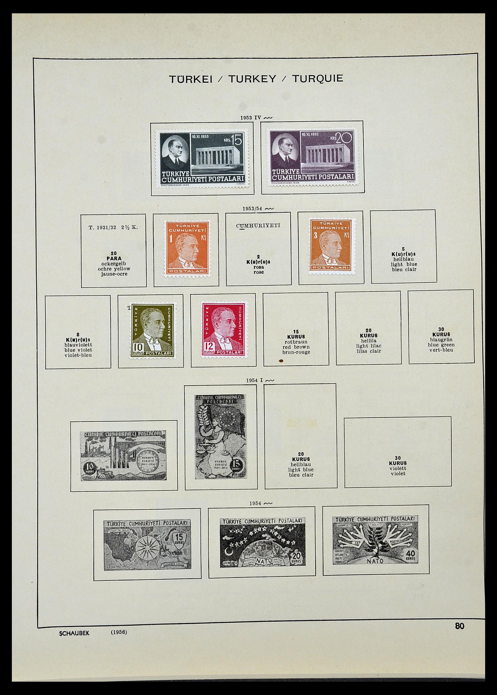 34426 051 - Postzegelverzameling 34426 Turkije 1863-1968.