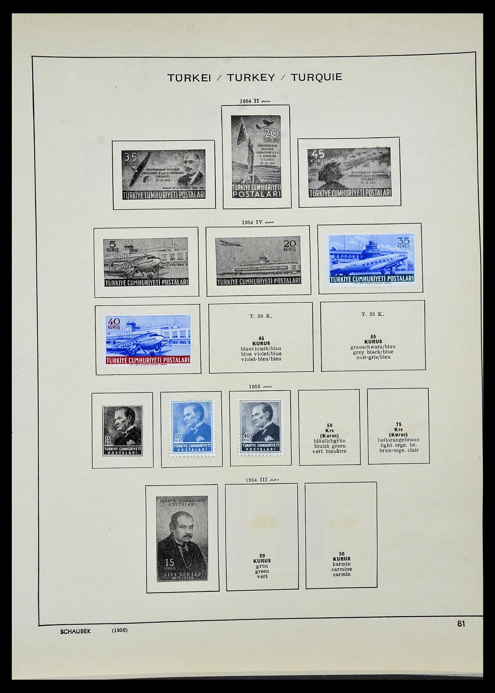 34426 052 - Postzegelverzameling 34426 Turkije 1863-1968.