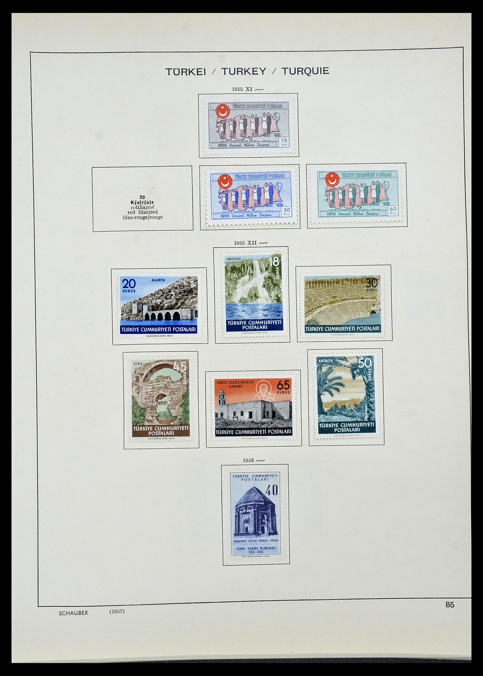 34426 056 - Postzegelverzameling 34426 Turkije 1863-1968.