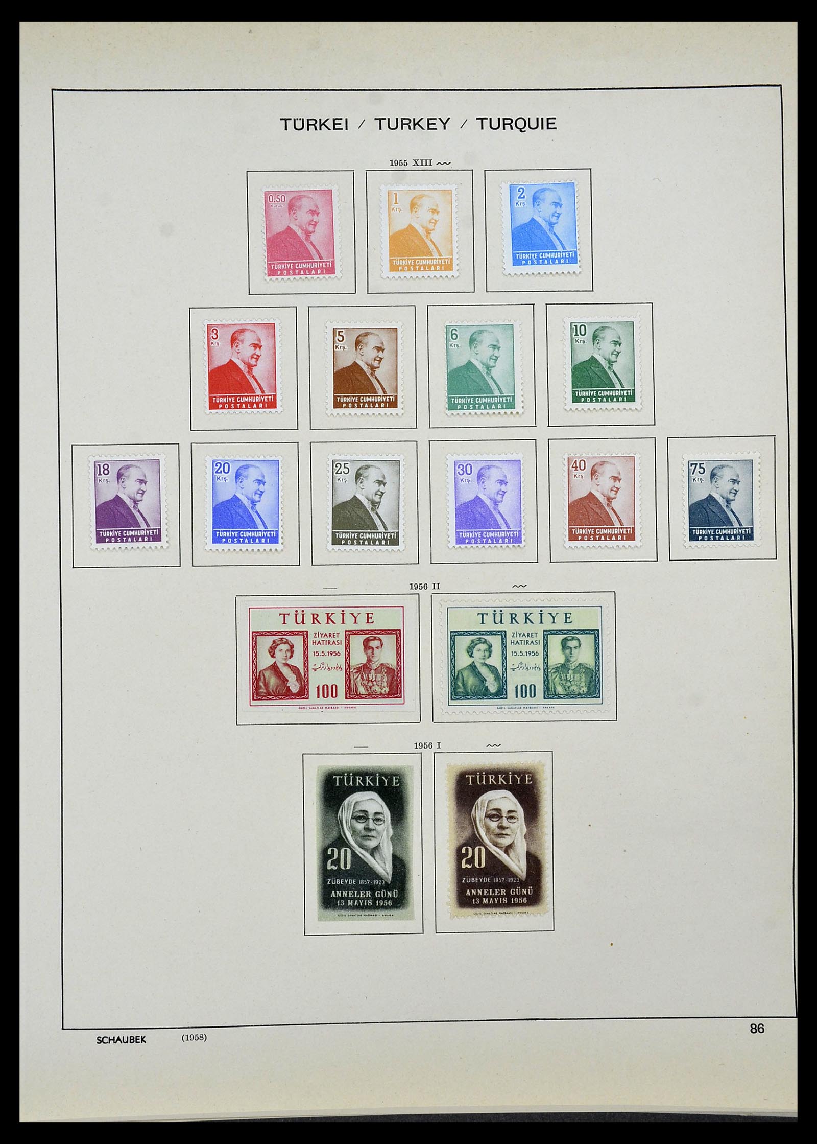 34426 057 - Postzegelverzameling 34426 Turkije 1863-1968.