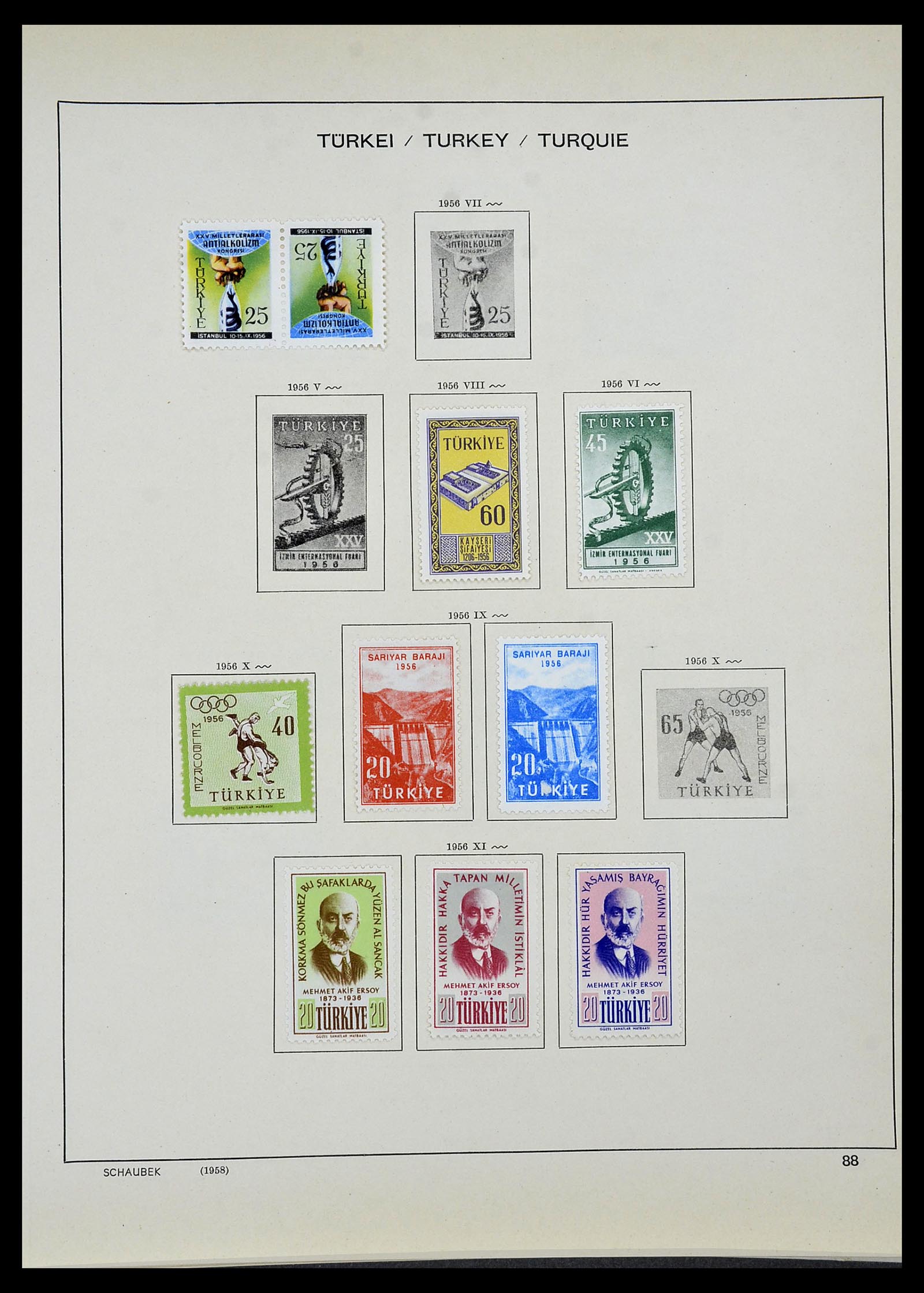 34426 059 - Postzegelverzameling 34426 Turkije 1863-1968.