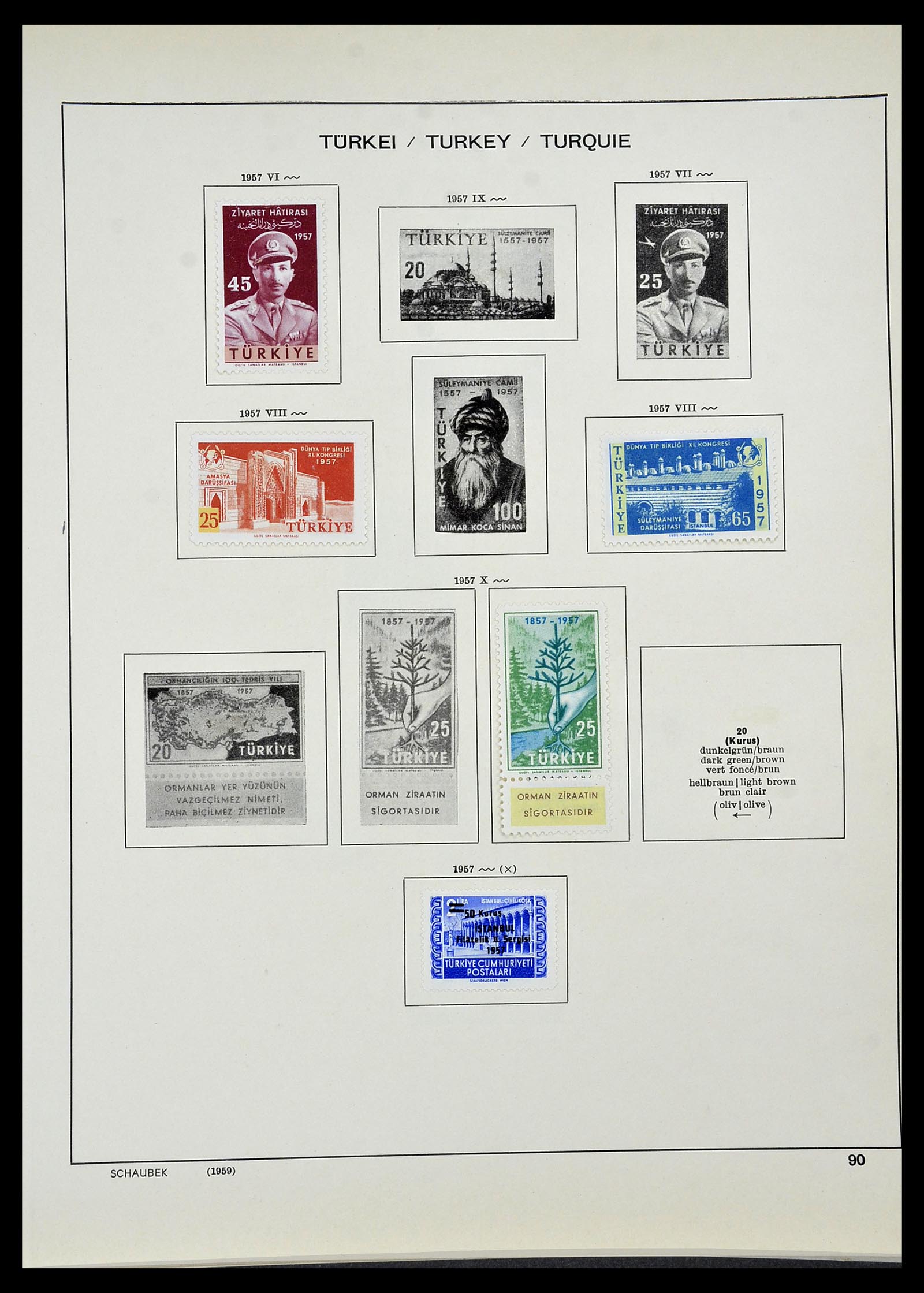 34426 061 - Postzegelverzameling 34426 Turkije 1863-1968.