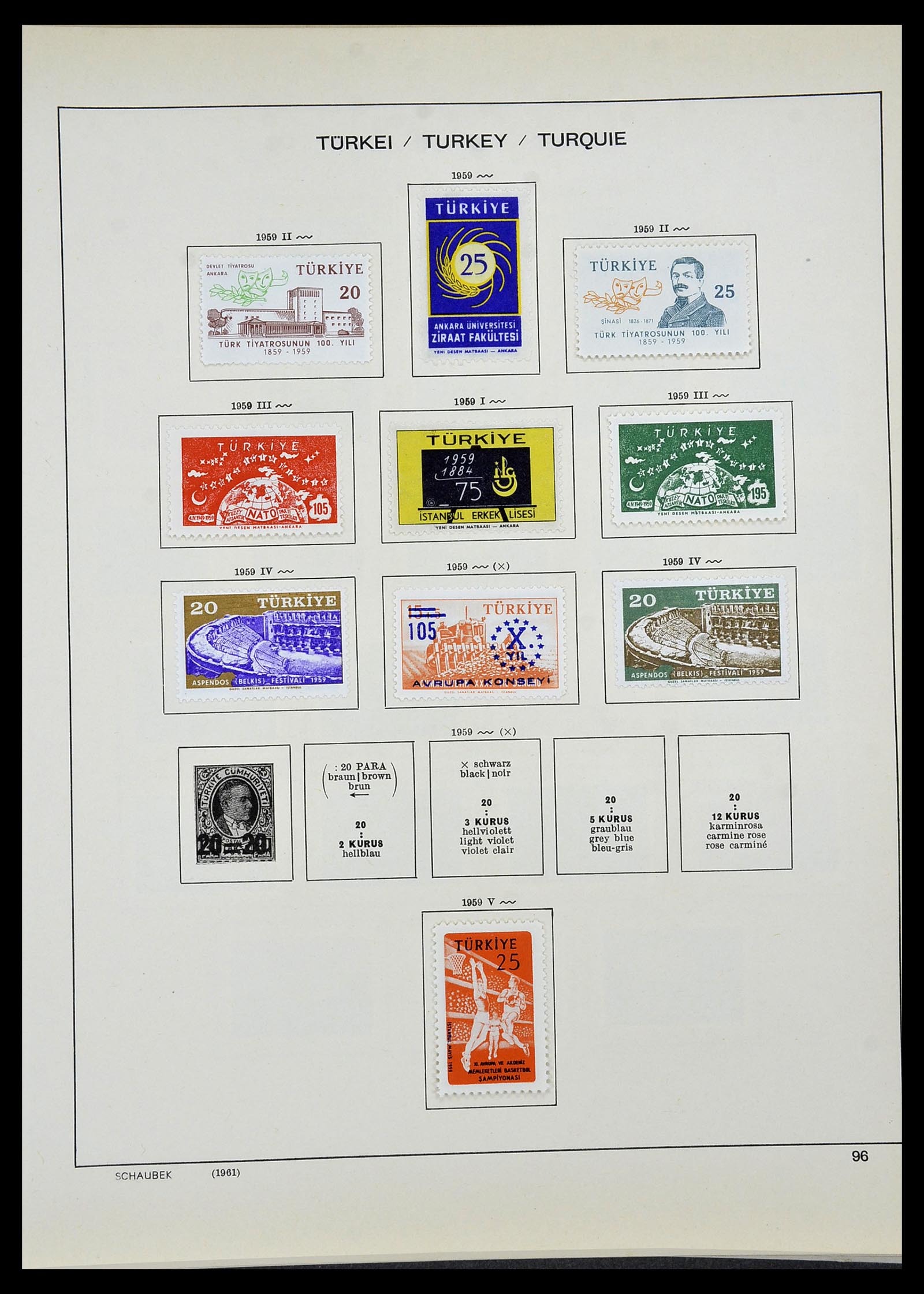 34426 067 - Postzegelverzameling 34426 Turkije 1863-1968.