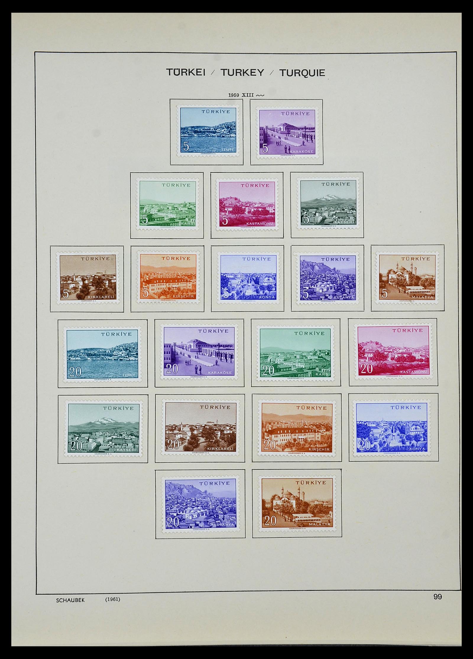 34426 070 - Postzegelverzameling 34426 Turkije 1863-1968.