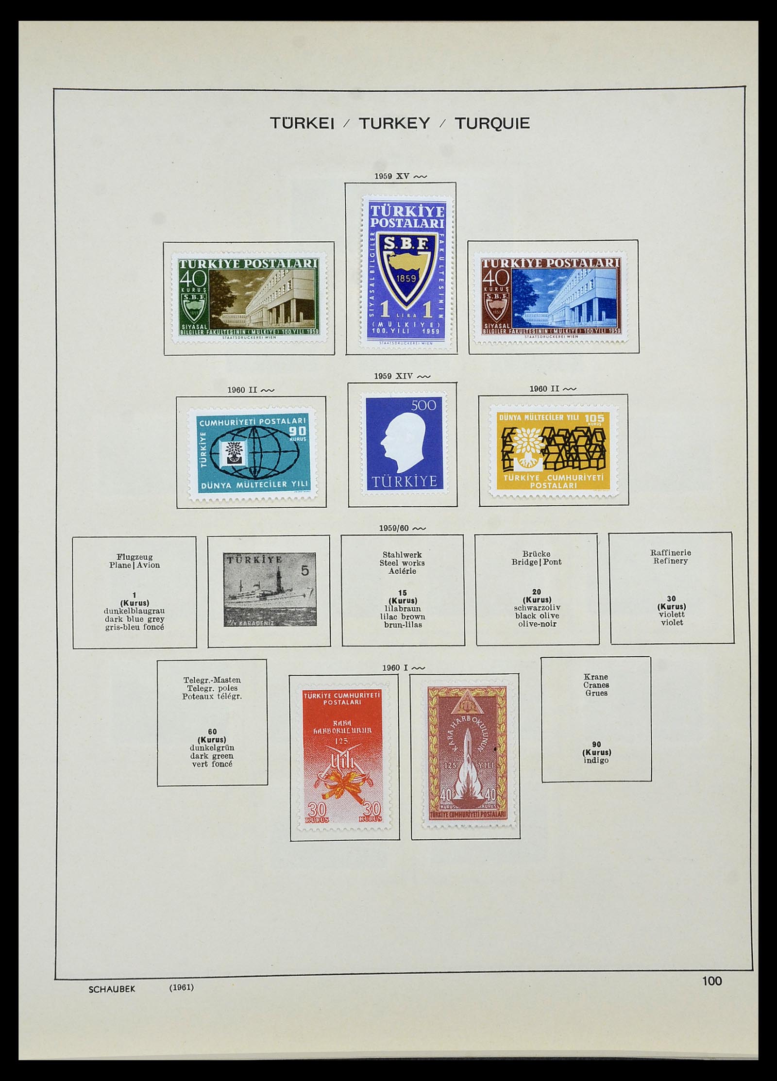 34426 071 - Postzegelverzameling 34426 Turkije 1863-1968.