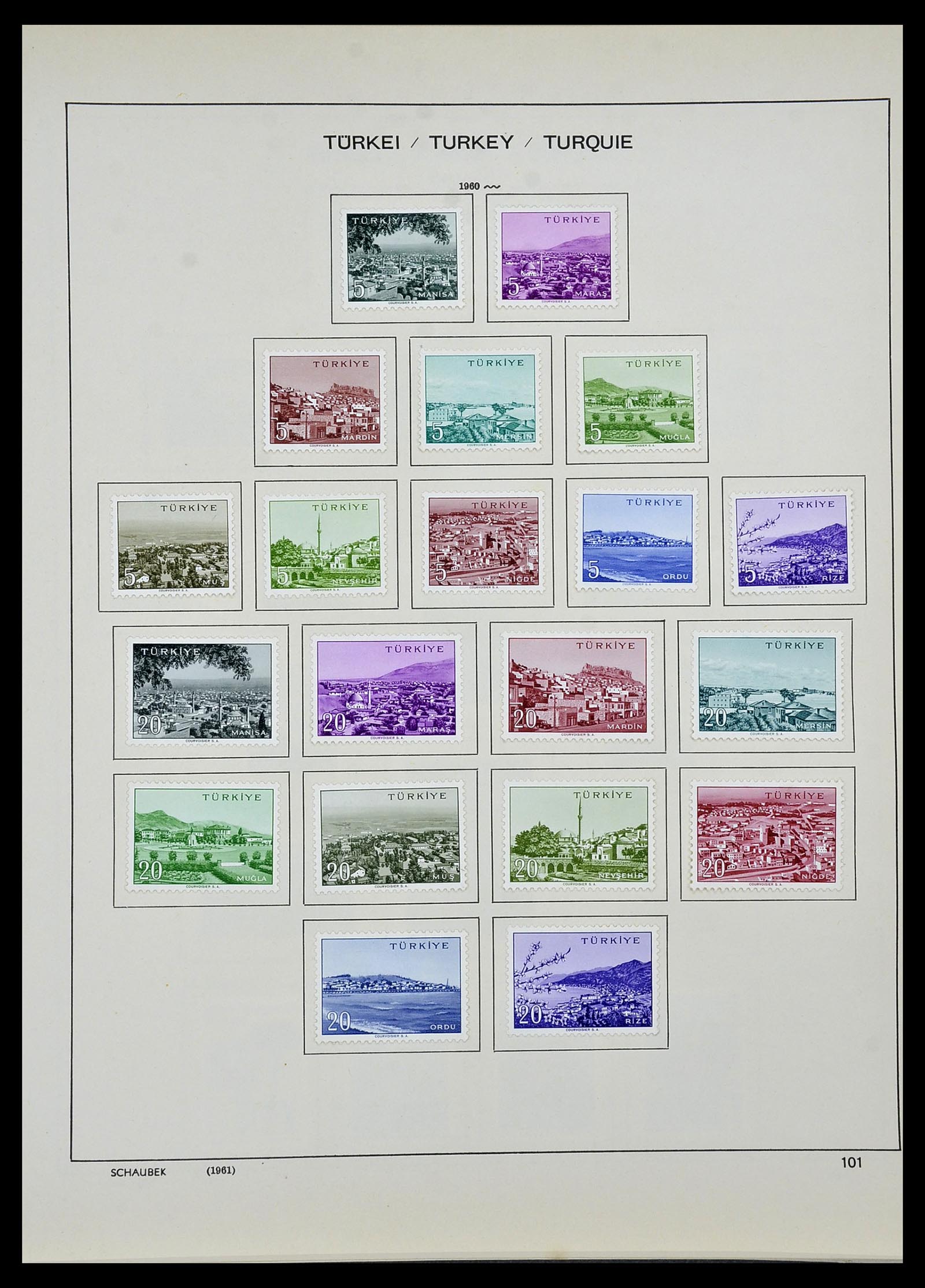 34426 072 - Postzegelverzameling 34426 Turkije 1863-1968.