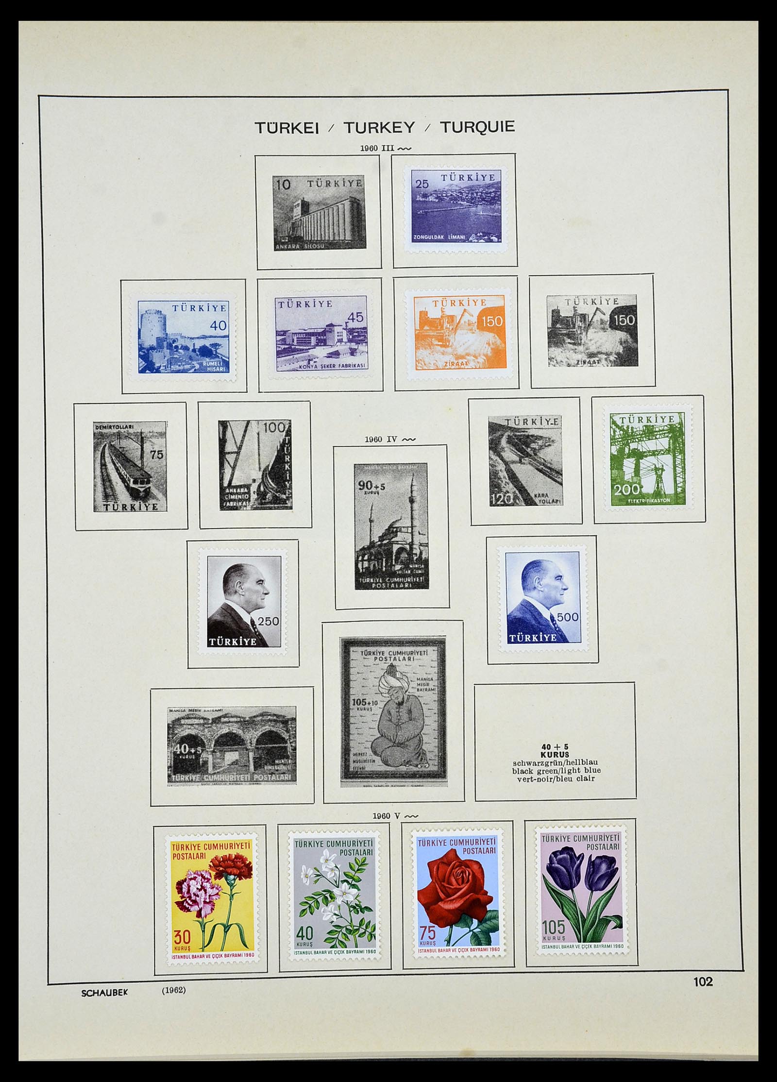 34426 073 - Postzegelverzameling 34426 Turkije 1863-1968.